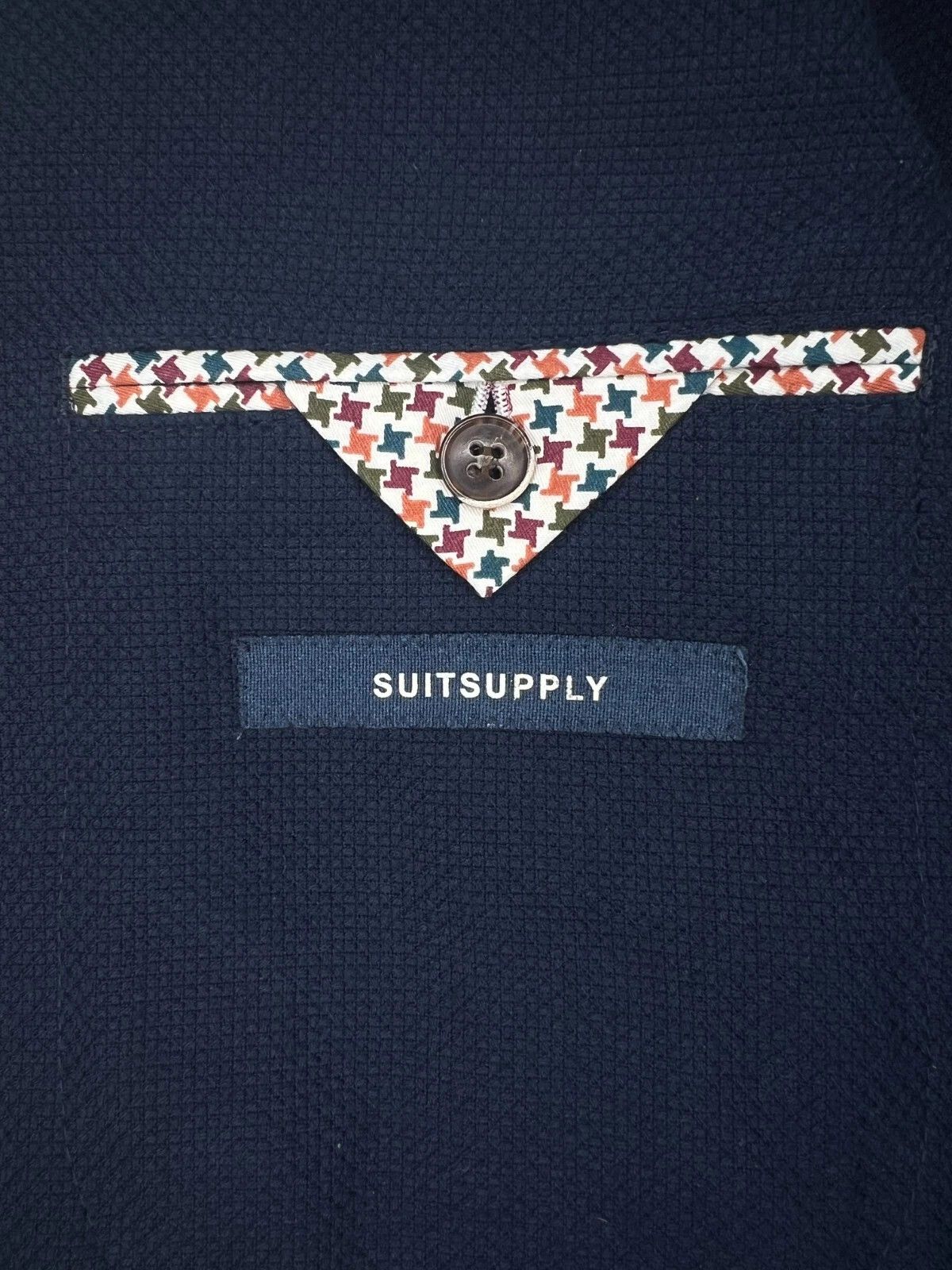Suitsupply Suitsupply Unlined Navy Blue Patch Pocket Blazer Jacket Size 36R - 15 Thumbnail
