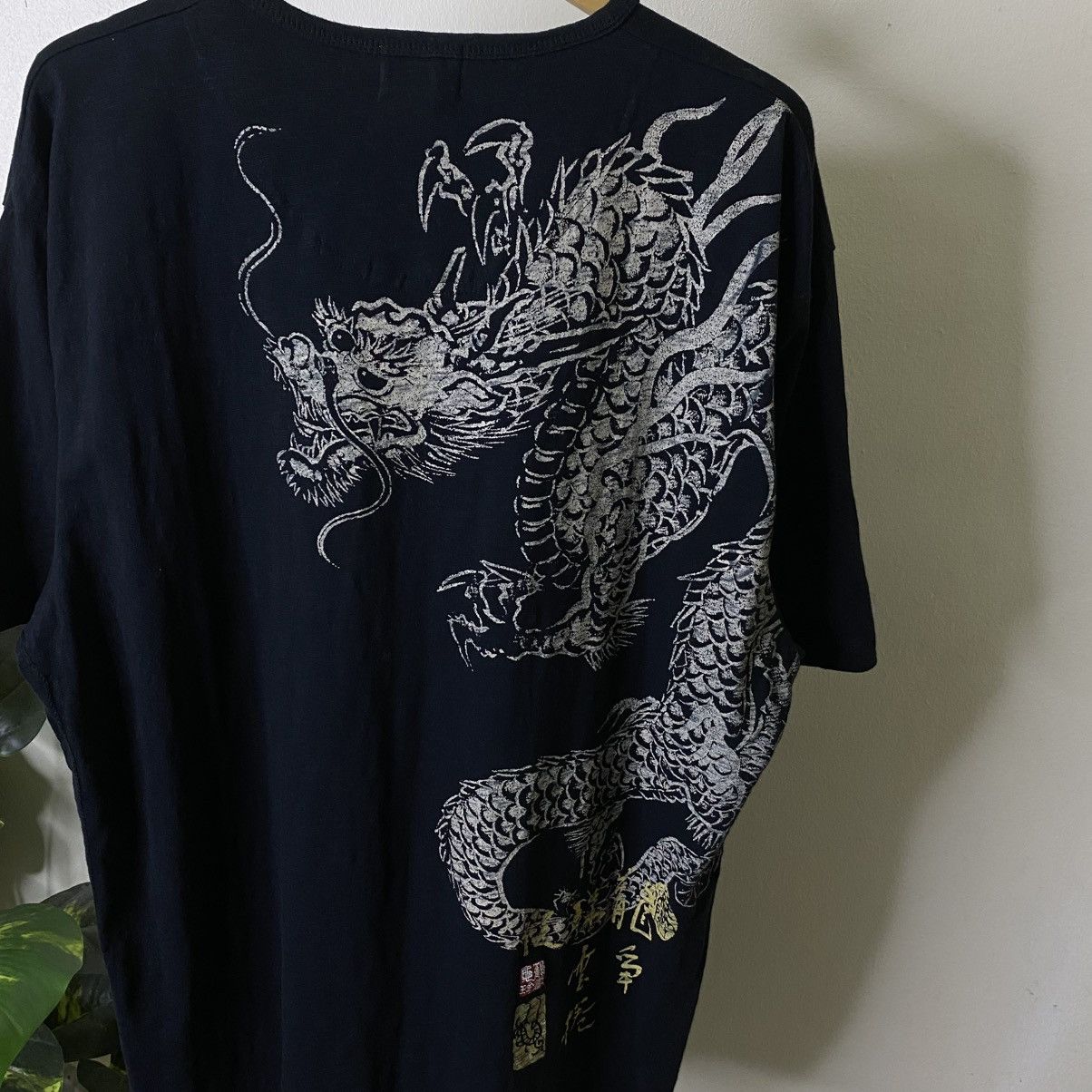 Japanese Brand Dragon Sukajan Motive Ed Hardy Karakuri Tamashii Style Tee Size US XXL / EU 58 / 5 - 7 Thumbnail