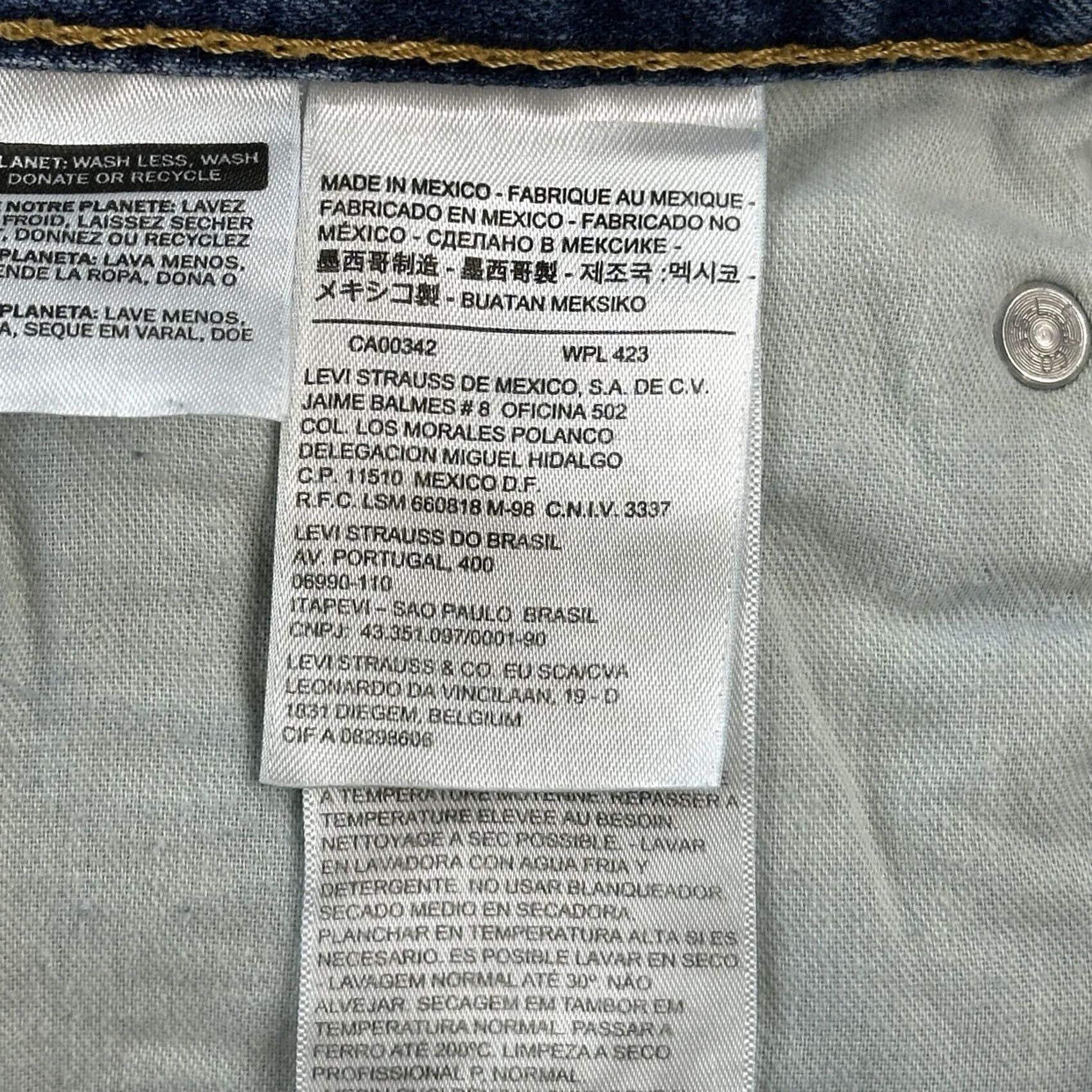 Levi's Levi's 569 Jeans Mens 38x30 Medium Wash Denim Loose Straight Fit Distressed Jeans Size US 38 / EU 54 - 7 Thumbnail