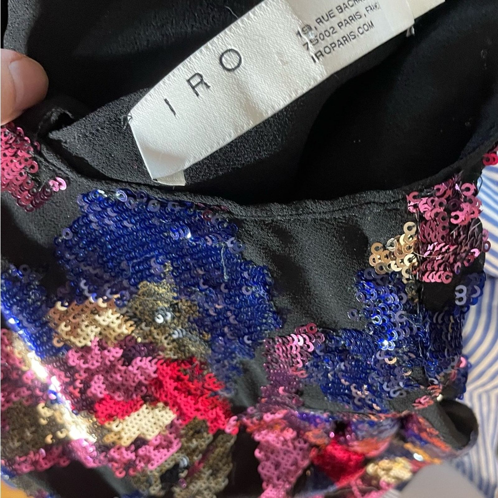 Iro IRO Binxie Multicolor Sequin Mini Dress Size S / US 4 / IT 40 - 4 Thumbnail