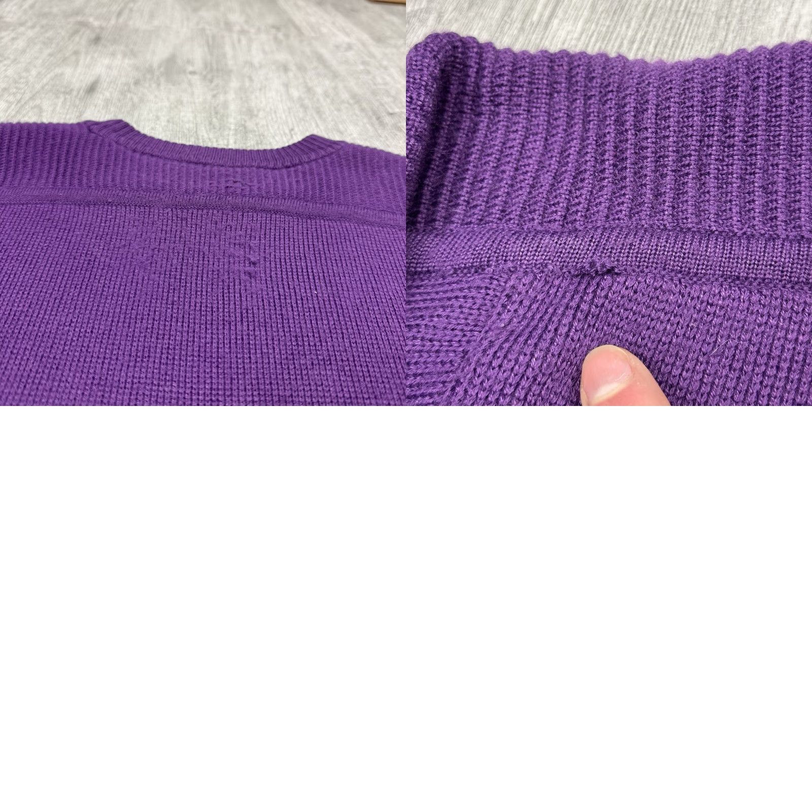 Vintage VINTAGE Warner Bros. Logo Knit Sweater Shirt Large Purple Unisex Adults Crew Neck Embroidered Pullover Han/WB Crew 90s/College/Geek Theme Mens Womens Size L / US 10 / IT 46 - 8 Thumbnail