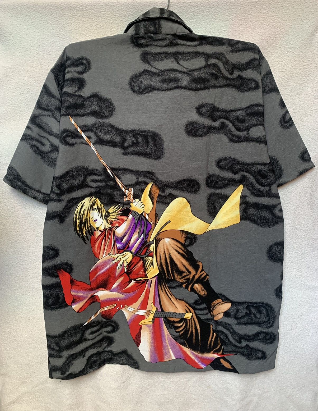 Japanese Brand × Vintage Vintage Y2K Anime shirt /button up | Single Stitch | L Size US L / EU 52-54 / 3 - 7 Thumbnail