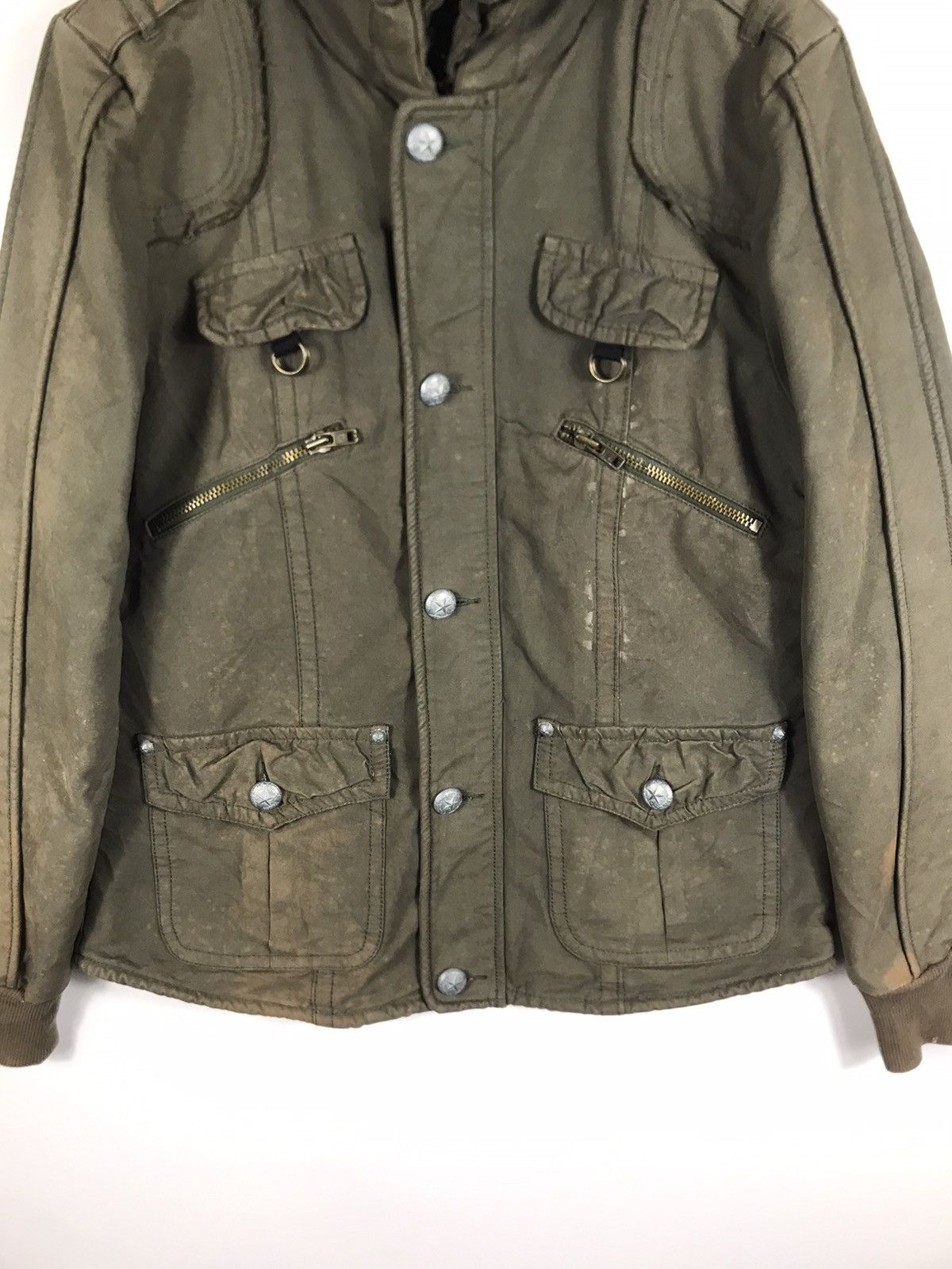 Japanese Brand ⚡️Vintage Tough JeanSmith Distressed Faded Workwear Jacket Size US M / EU 48-50 / 2 - 5 Thumbnail