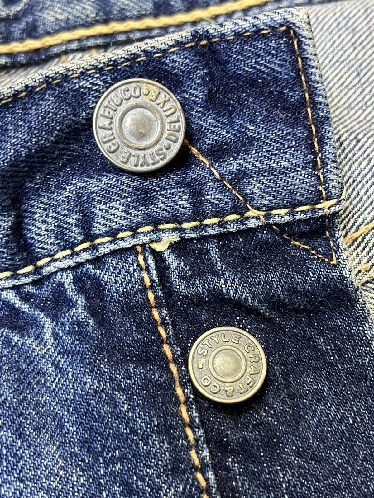 Evisu SICK🔥VINTAGE EVISU PARIS SIOTANI BROTHERS SELVEDGE JEANS Size US 36 / EU 52 - 11 Thumbnail