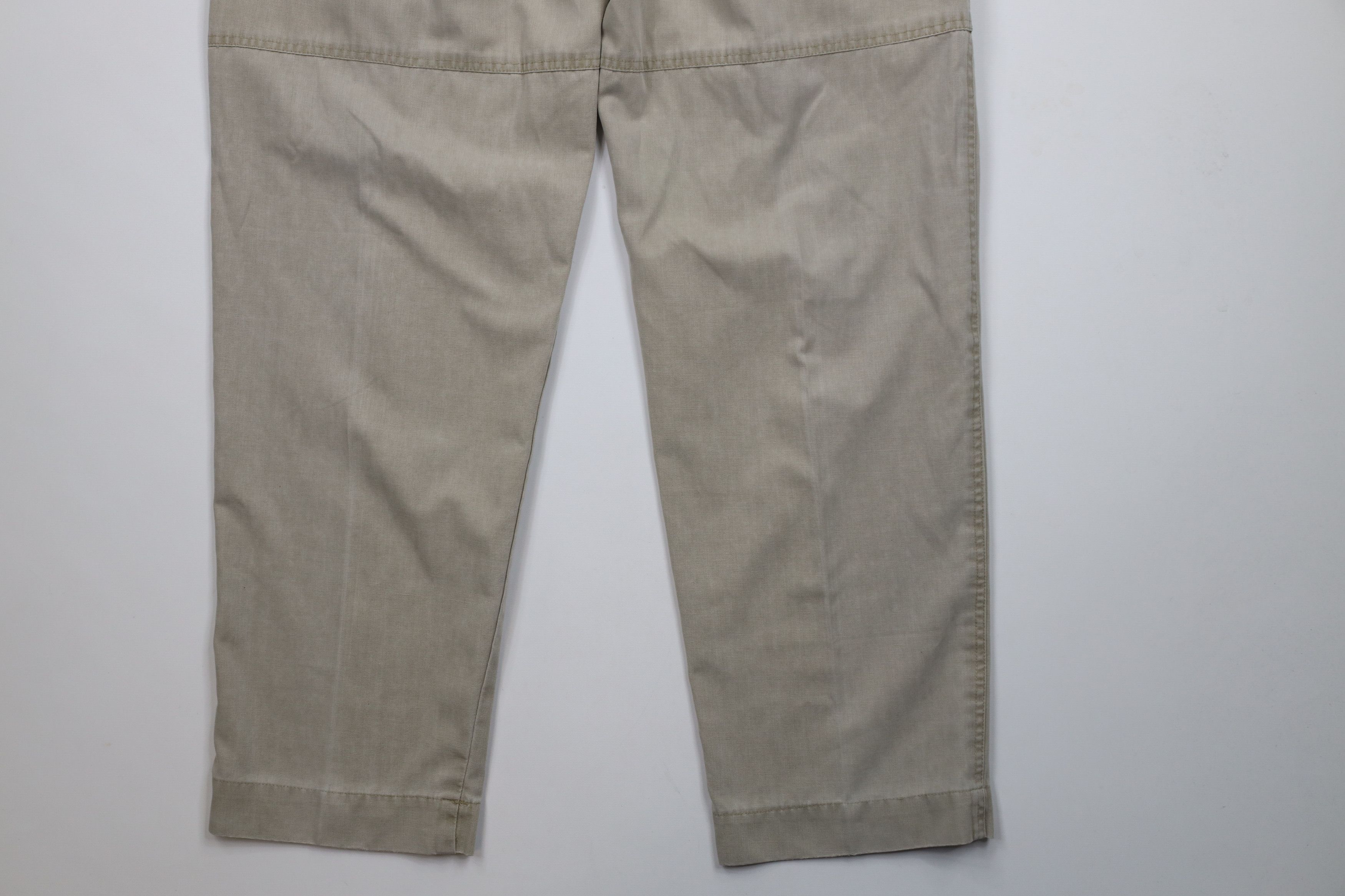 Vintage Vintage 90s Streetwear Wide Leg Front Cargo Pants Beige Size US 36 / EU 52 - 12 Thumbnail