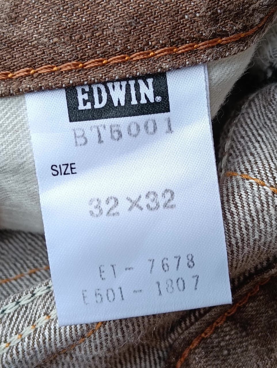 Edwin EDWIN Flare Faded – Rare Brown Shade | Made in Japan 🇯🇵 Size US 34 / EU 50 - 9 Thumbnail