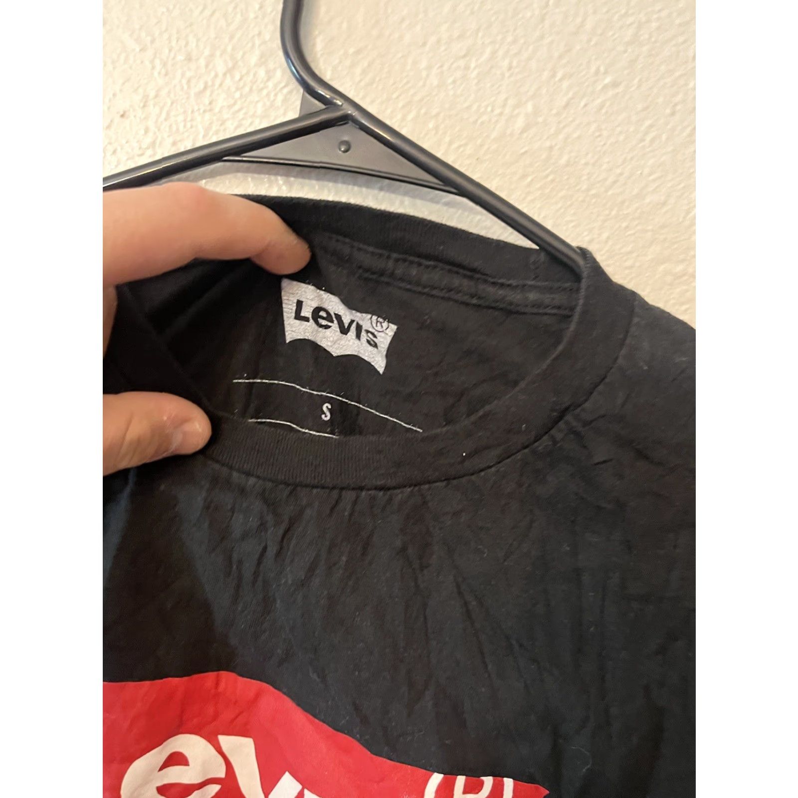 Vintage Levi’s T-Shirt Mens Cotton Logo Short Sleeve Small Black Retro style Shirt Adult S Mens Size US S / EU 44-46 / 1 - 3 Thumbnail