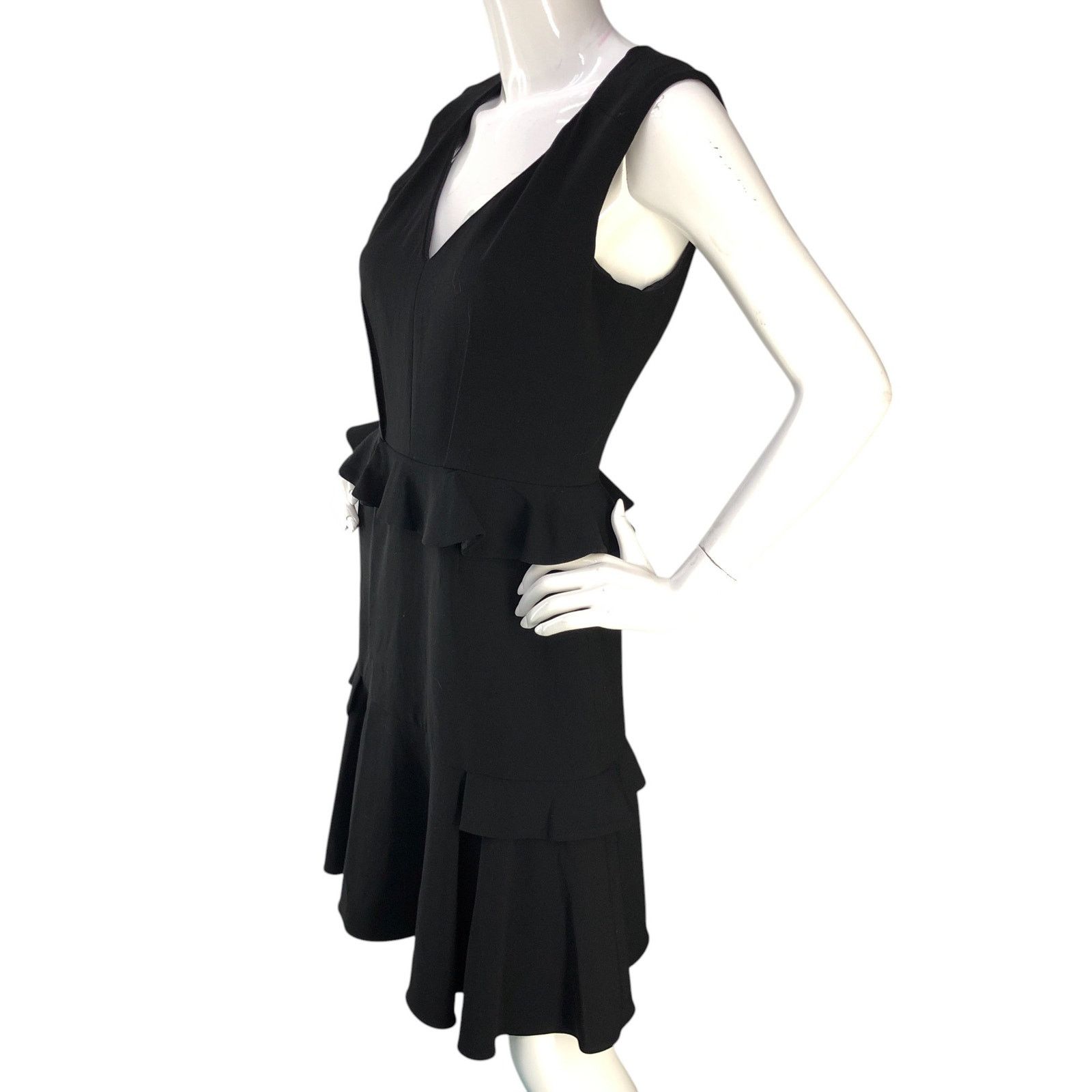 Prabal Gurung Prabal Gurung Size 4 Dress Tiered Ruffle V Neck Sleeveless Size S / US 4 / IT 40 - 4 Thumbnail