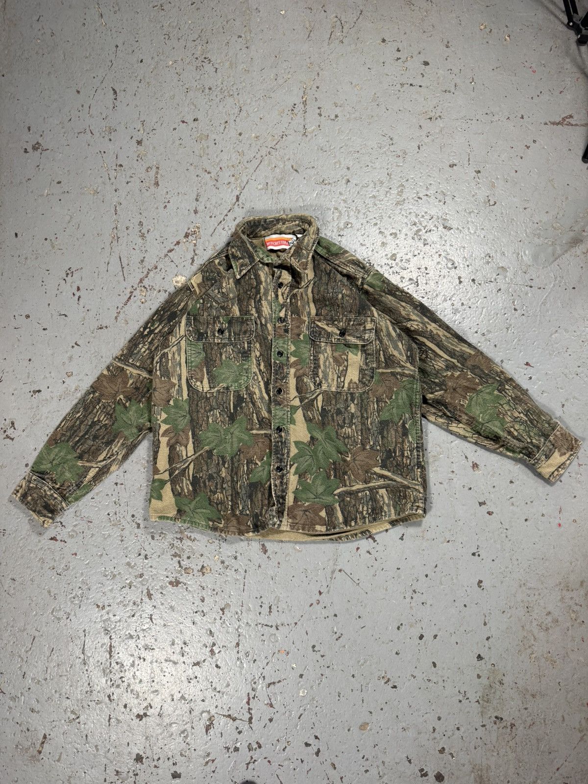 Winchester Crazy Rare Vintage Winchester Realtree Button Up Jacket Size US L / EU 52-54 / 3 - 1 Thumbnail