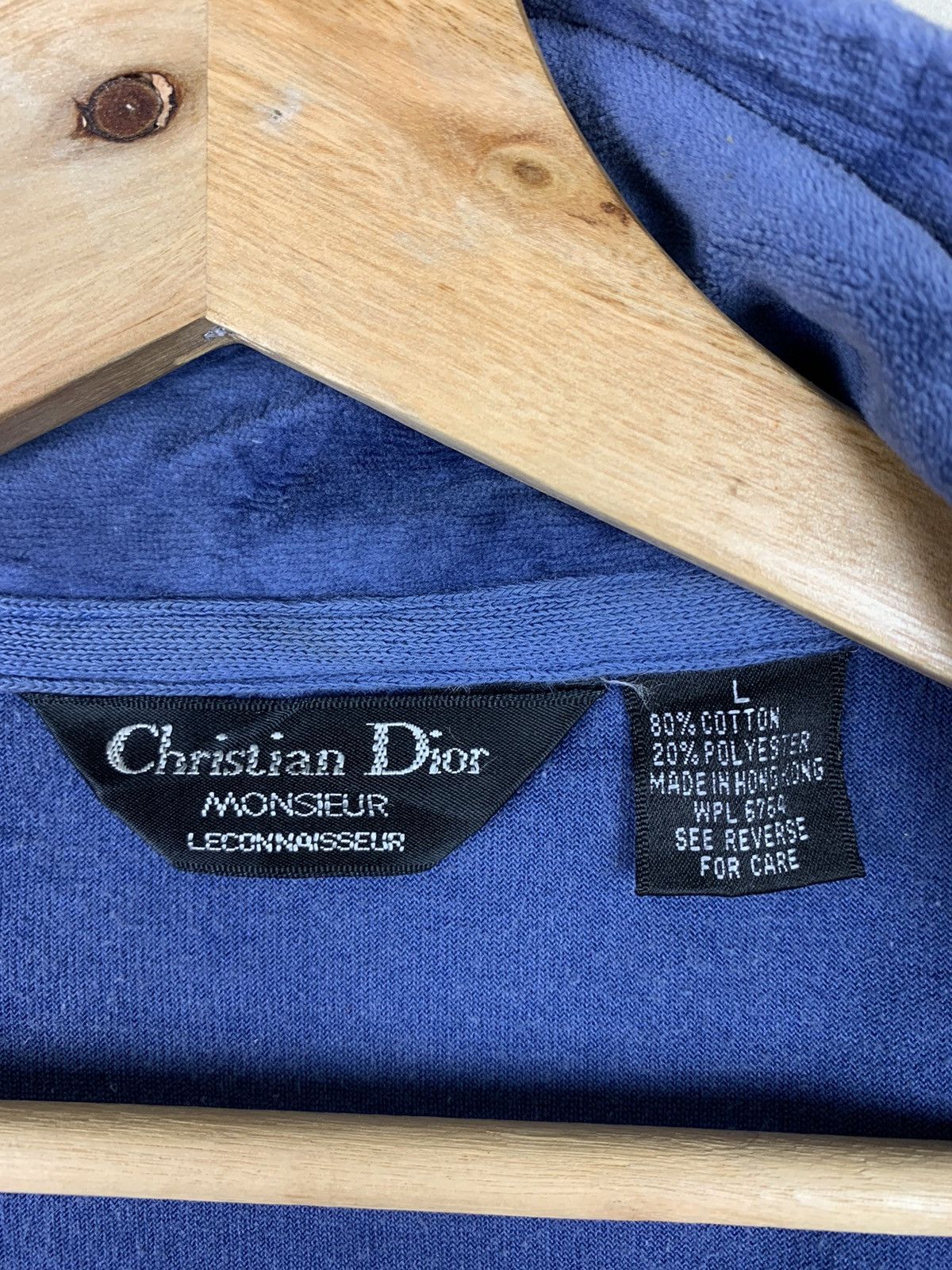 Christian Dior Monsieur Vintage Christian Dior Blue Velvet Jacket Size US L / EU 52-54 / 3 - 20 Thumbnail