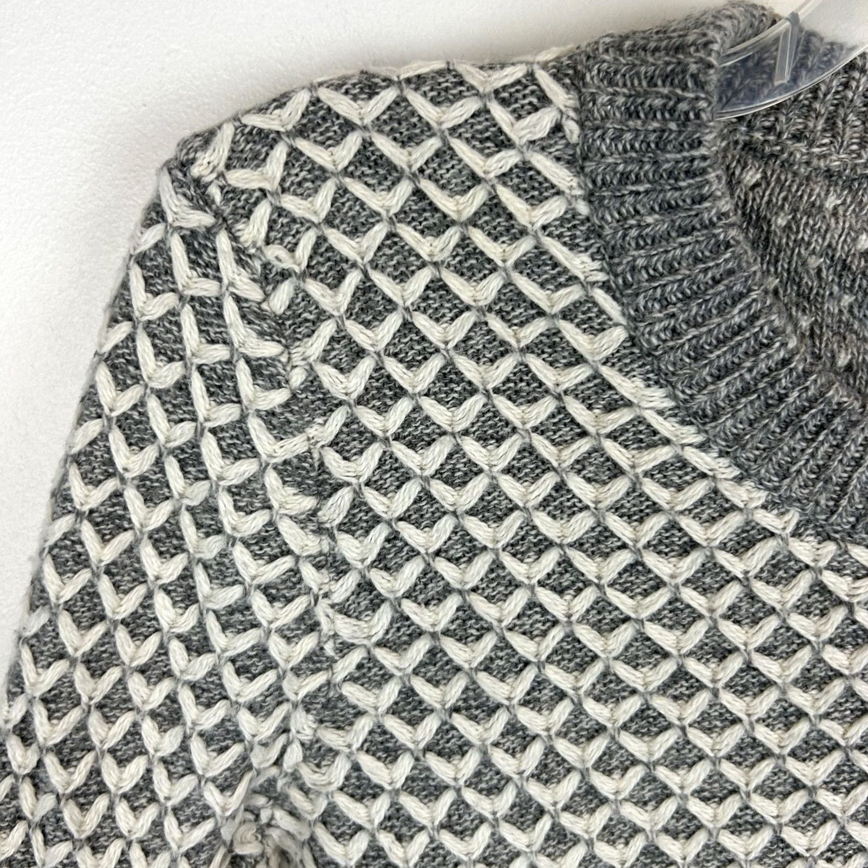 Madewell Madewell Sweater Womens XS Gray Pullover Textured Crew Casual Preppy Career Size XS / US 0-2 / IT 36-38 - 4 Thumbnail