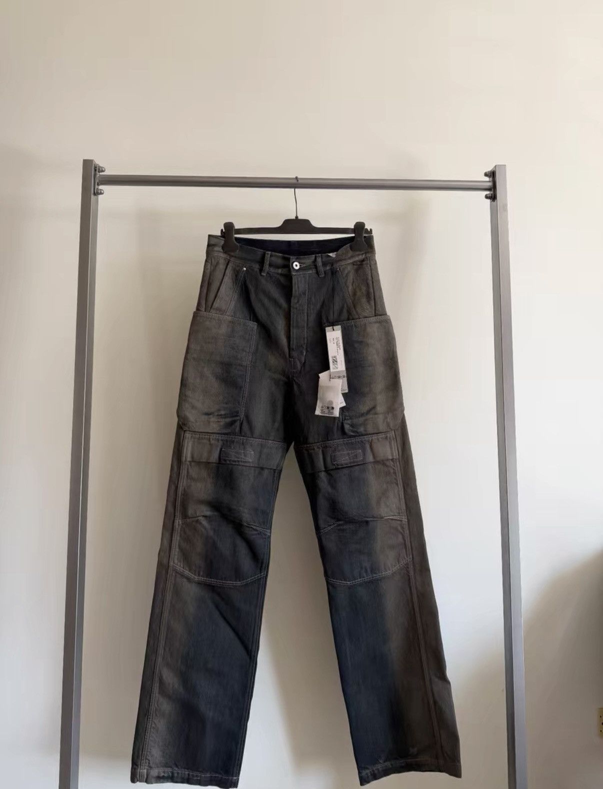 Rick Owens Rick Owens Drkshdw Blue Cargo Pocket Pants Size US 30 / EU 46 - 1 Thumbnail