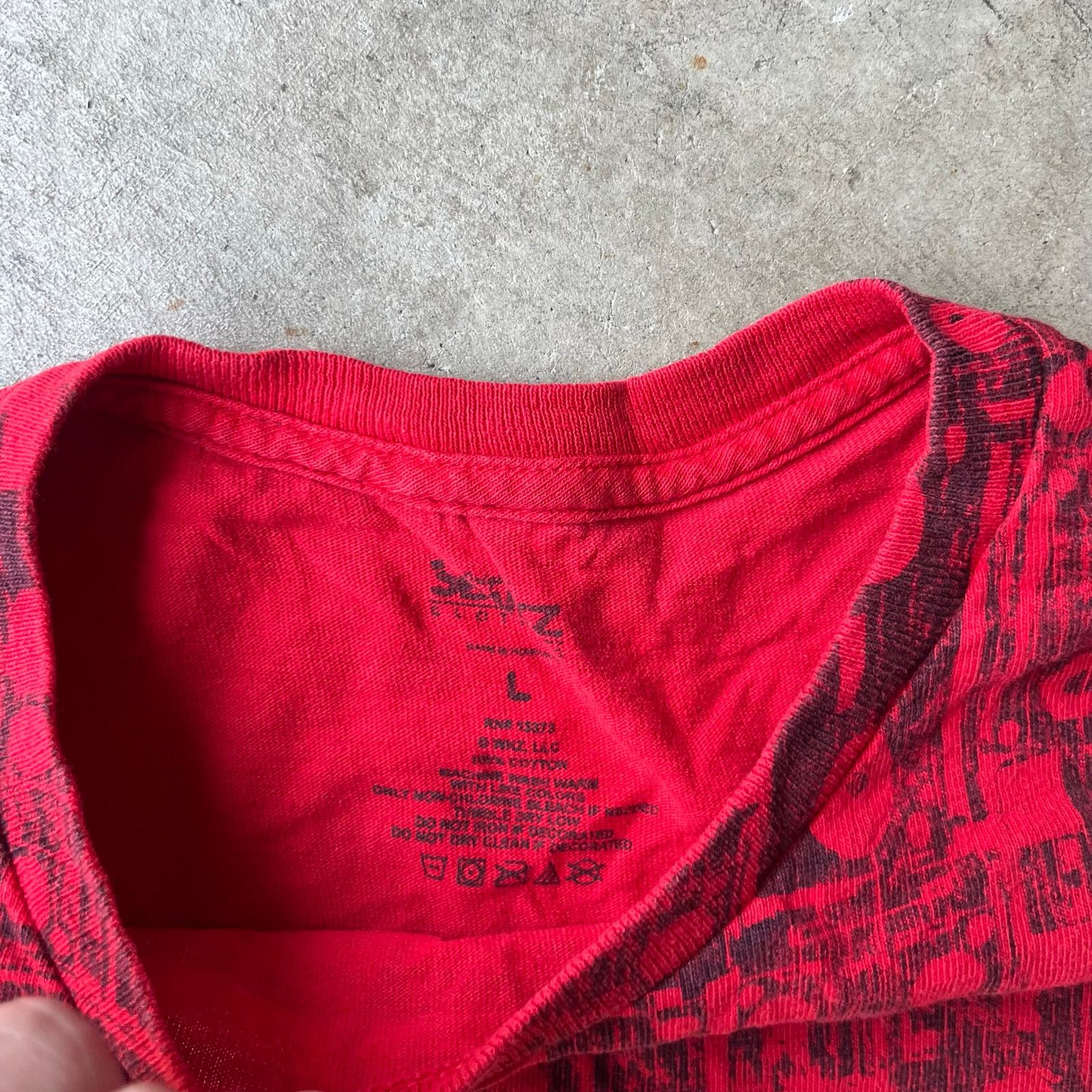 Vintage JBWKZ JABBAWOCKEEZ SHIRT Y2K RED 00S LARGE TEE Size US L / EU 52-54 / 3 - 4 Thumbnail