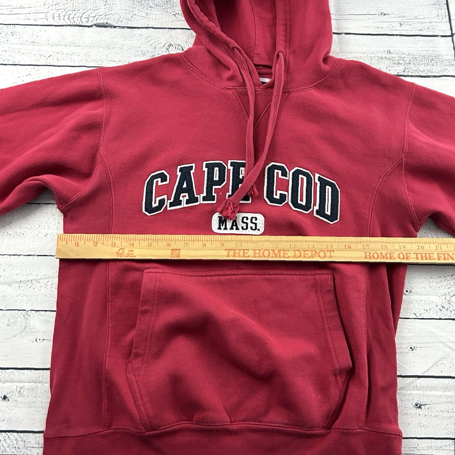 Vintage Cuffy's Cape Cod Pullover Hoodie Sweatshirt Men's S Red Hoodie Size US S / EU 44-46 / 1 - 4 Thumbnail