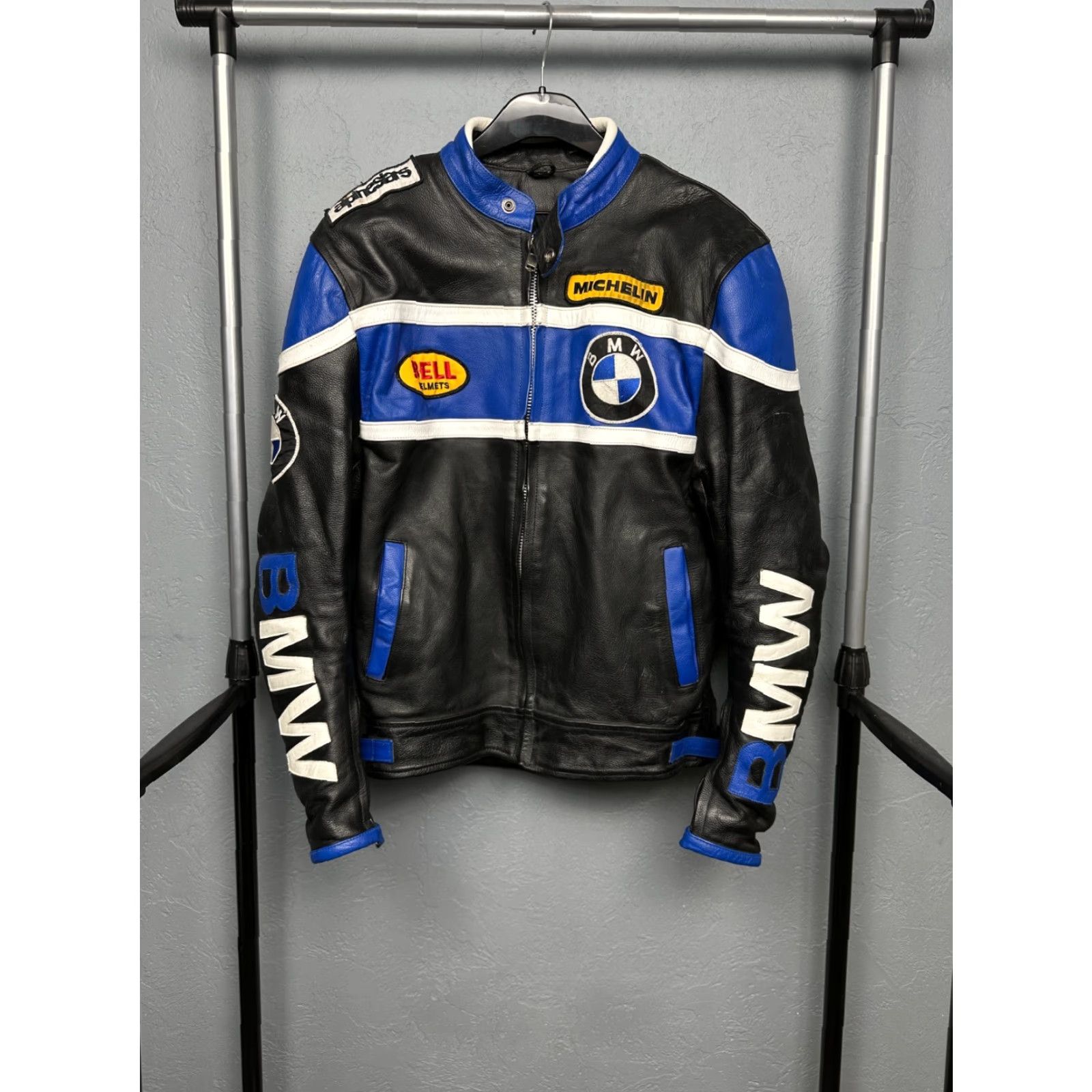 BMW BMW 90s Vintage Mens Motorcycle Leather Jacket Size L Black Jacket Mens 90s Motorcycle BMW Leather Jacket Size US L / EU 52-54 / 3 - 2 Thumbnail