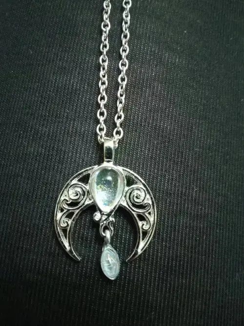 Other Boho Hollow Moon Water Drop Stone Necklace Size ONE SIZE - 1 Thumbnail