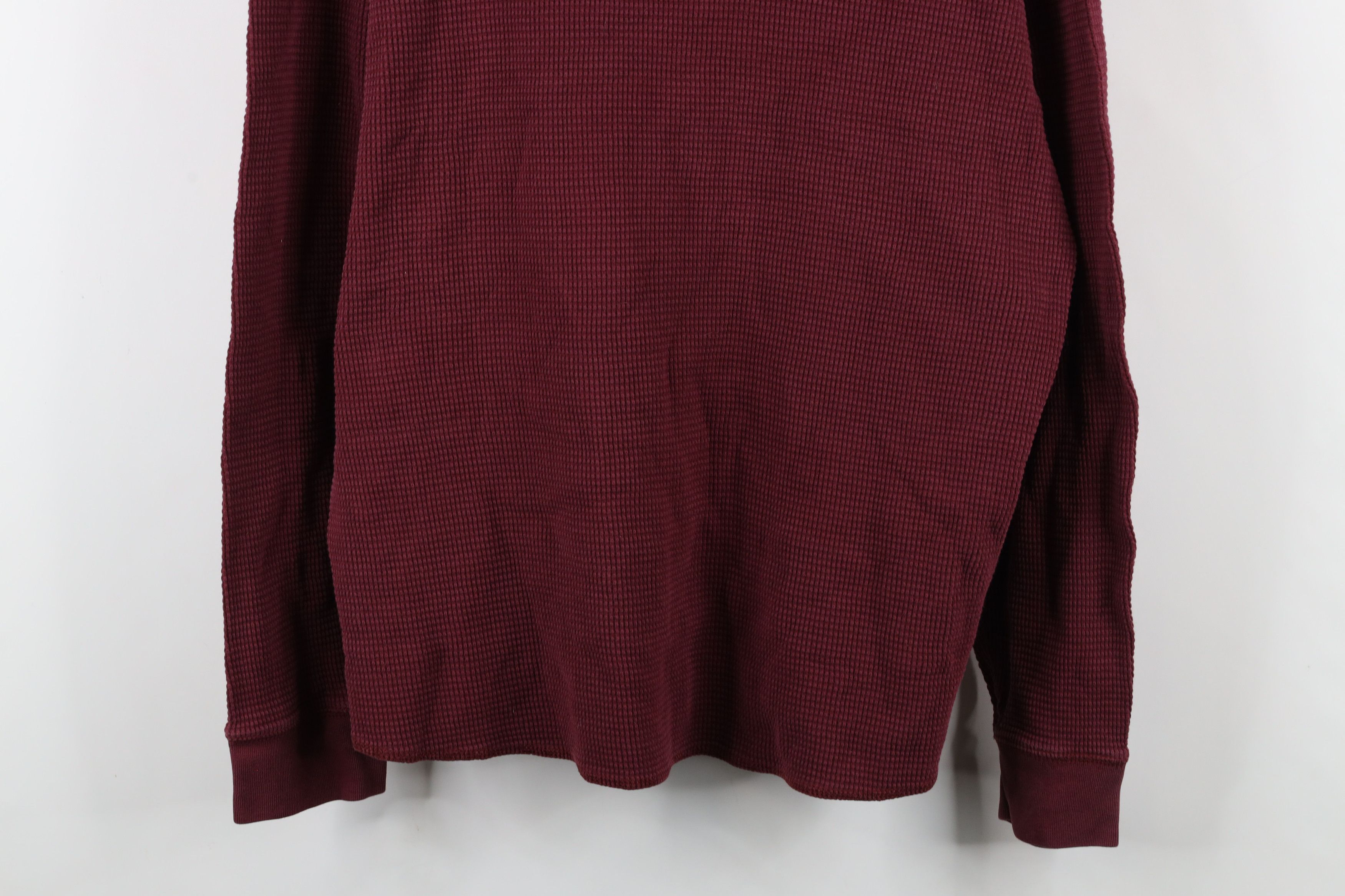 Eddie Bauer × Vintage Vintage Eddie Bauer Waffle Knit Long Sleeve Henley T-Shirt Size US XL / EU 56 / 4 - 3 Thumbnail