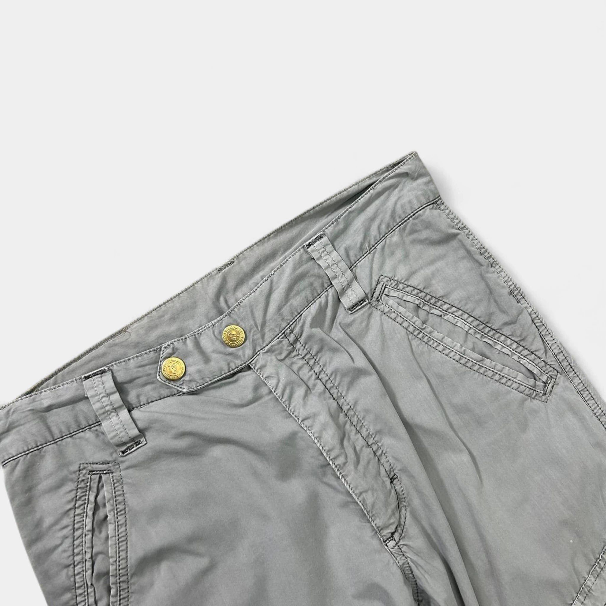 Dolce & Gabbana Dolce & Gabbana 2000's Grey Multipocket Cargo Pants Size US 29 - 3 Thumbnail