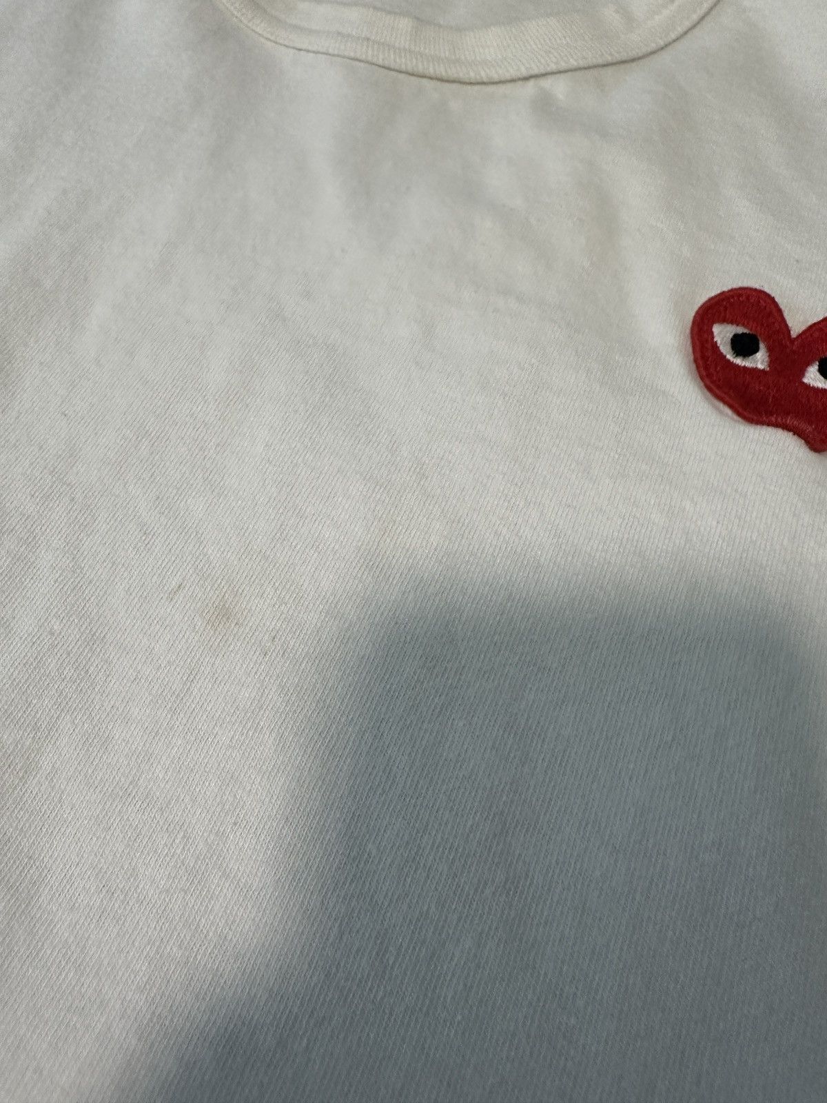 CDG by Comme des Garcons × Comme des Garcons PLAY Comme Des Garcons Play vintage white tee Size S / US 4 / IT 40 - 2 Thumbnail