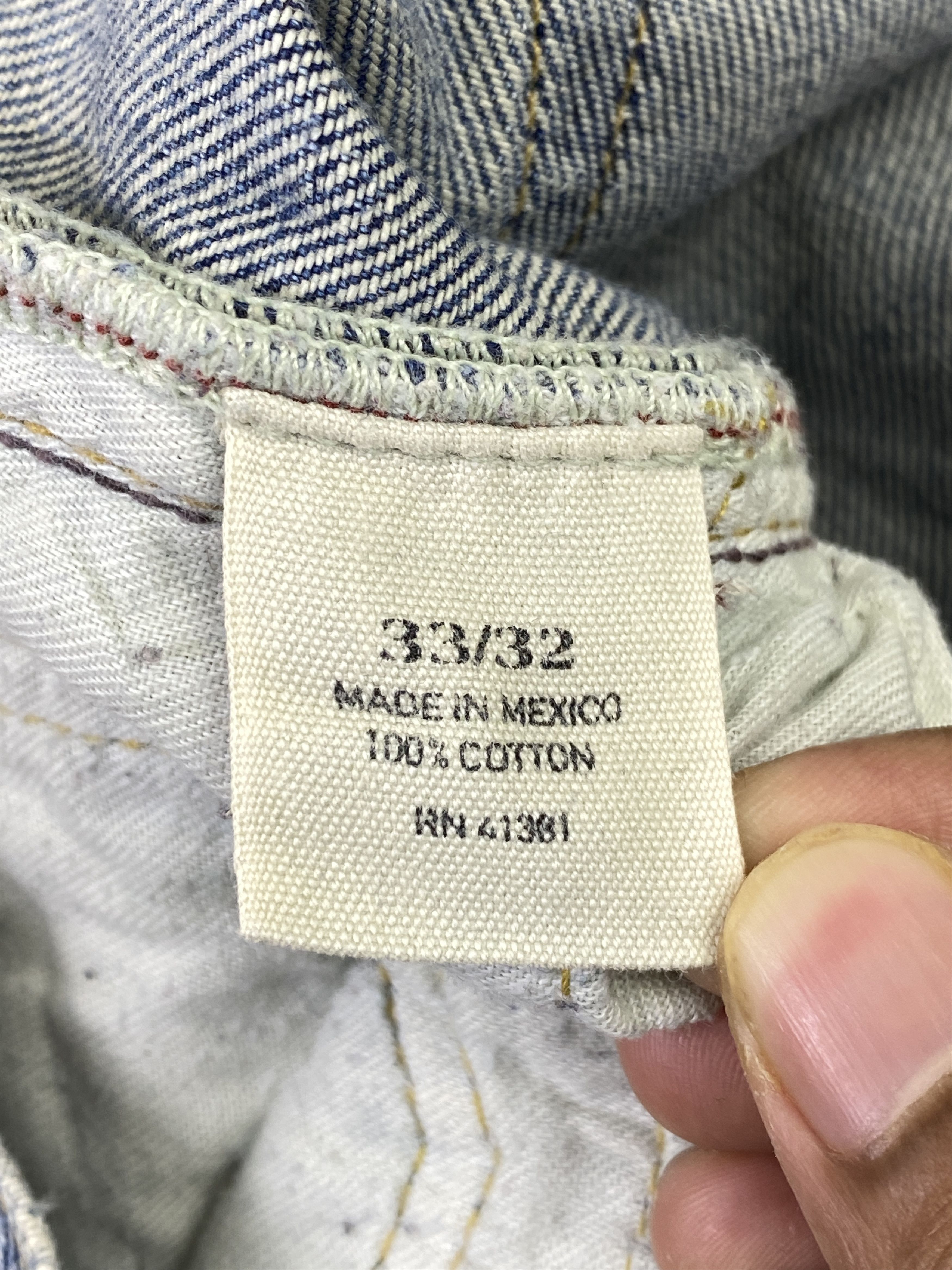 Polo Ralph Lauren Vintage Polo Ralph Lauren Selvedge Faded Blue Jeans DP2855 Size US 37 - 7 Thumbnail