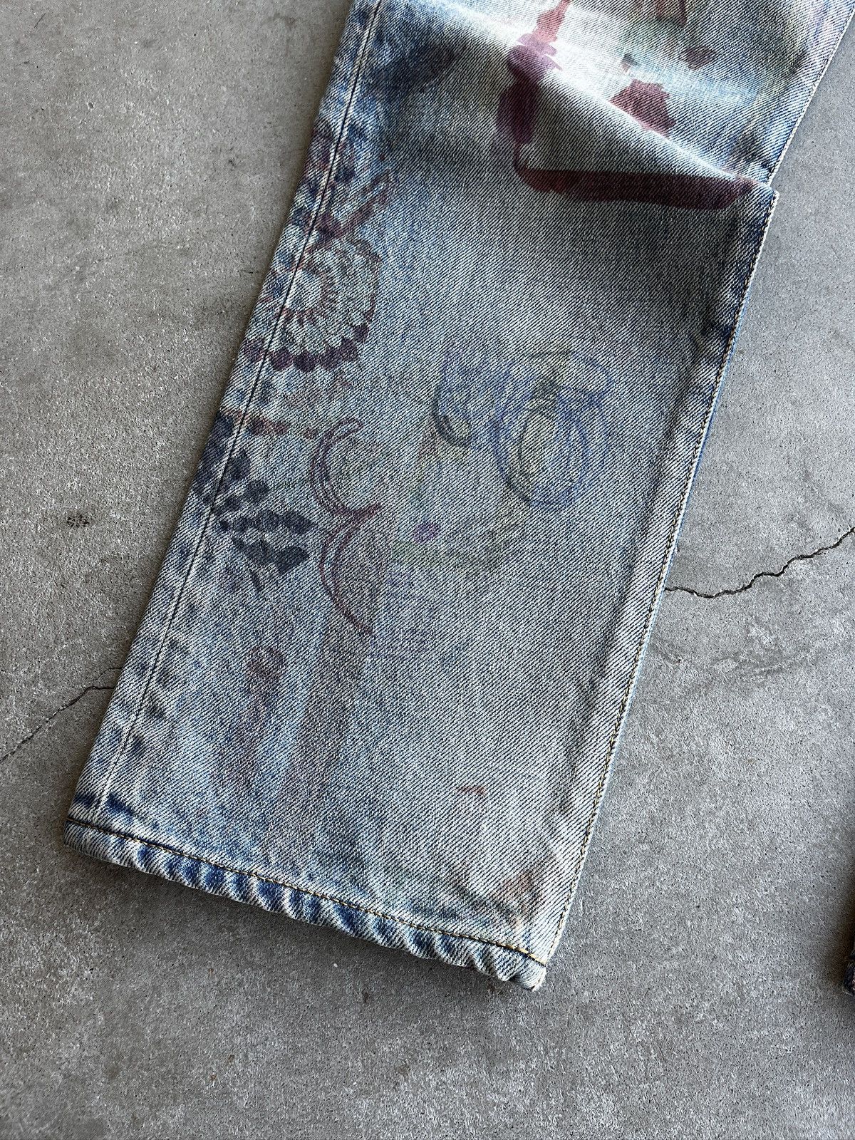 John Elliott John Elliot Daze Scribble Jeans (unisex) Size US 32 / EU 48 - 15 Thumbnail
