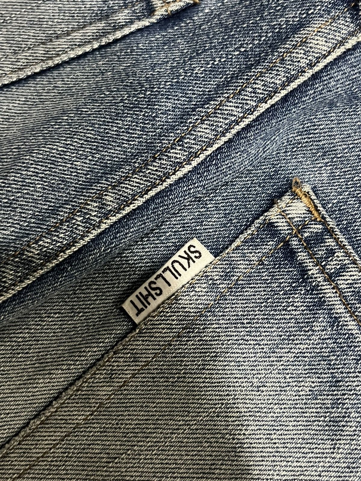 Japanese Brand Japanese Brand Skullshit Hardliner Knee Patch Blue Jeans Size US 29 - 9 Thumbnail