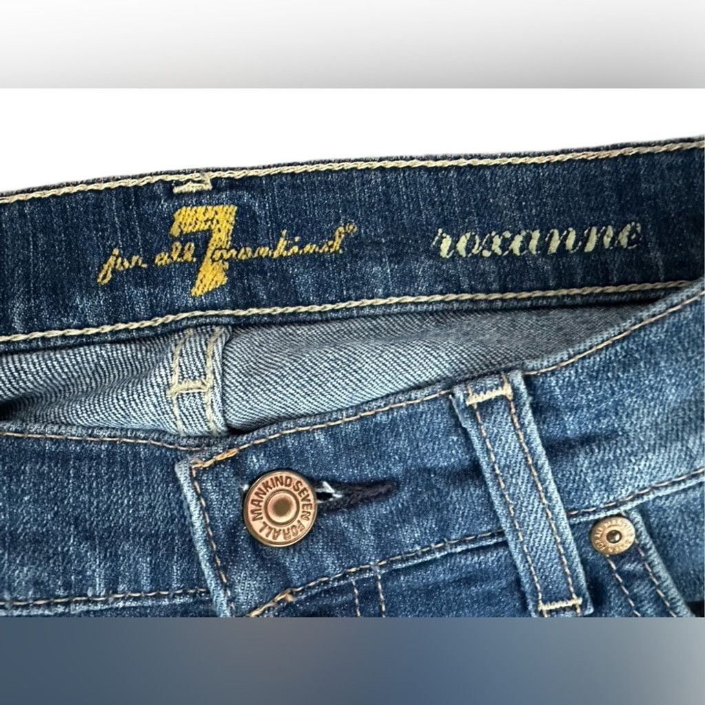 7 For All Mankind NWOT 7 For All Mankind ROXANNE Jeans BLUE Women’s Size 25. Size 25" / US 0 / IT 36 - 8 Thumbnail