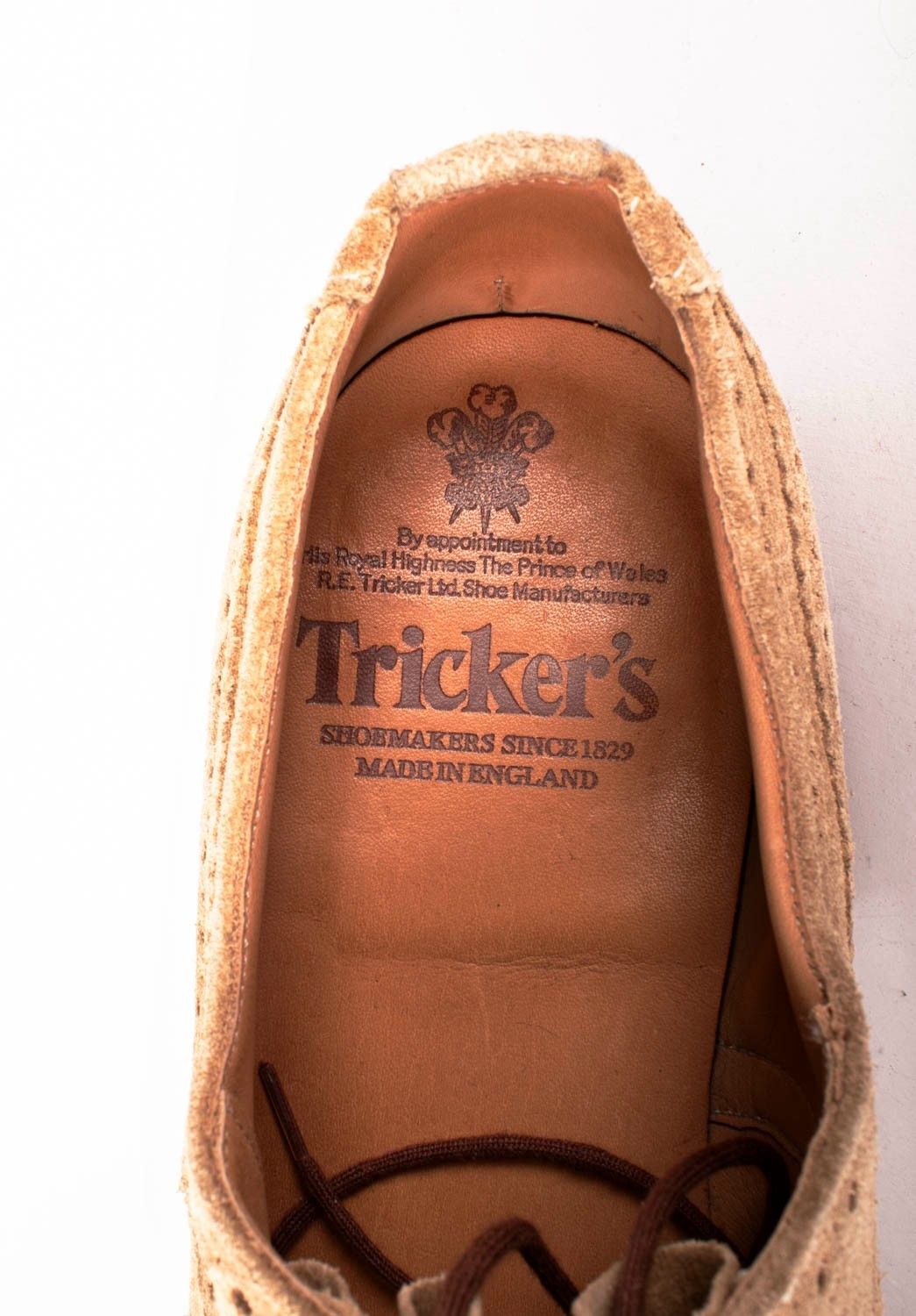 Tricker's Trickers Men Shoes Brogue Suede Size UK7 ½, USA 8 ½, EUR42 Size US 8.5 / EU 41-42 - 7 Thumbnail