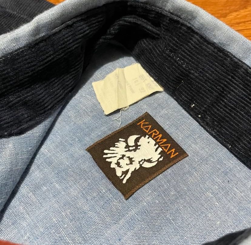 Vintage Vintage 1990s Karman Western Wear Shirt Blue Size US M / EU 48-50 / 2 - 6 Thumbnail