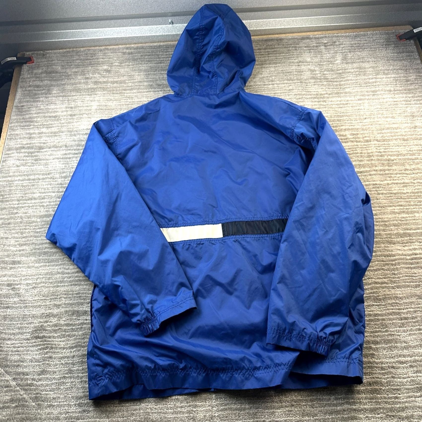 Nike VINTAGE Nike Jacket Mens M Blue Windbreaker Hoodie Fleece Lined Track Size US M / EU 48-50 / 2 - 2 Thumbnail
