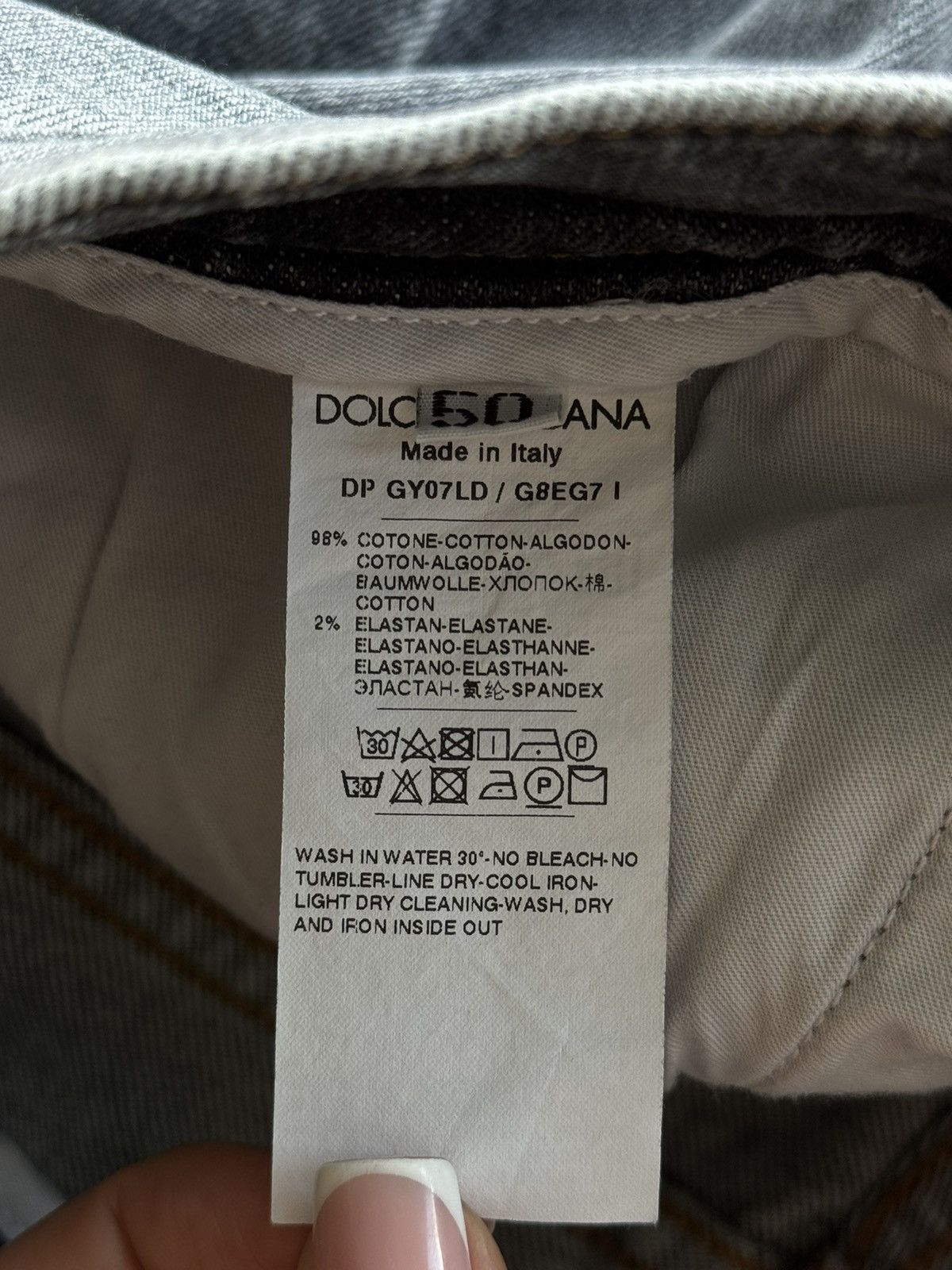 Designer × Dolce & Gabbana Dolce & Gabbana D&G graphite grey patch logo jeans denim Size US 32 / EU 48 - 7 Thumbnail