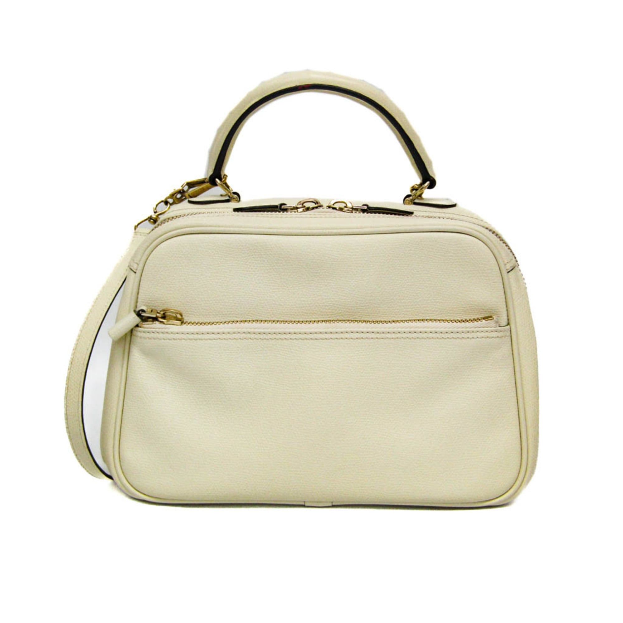 Valextra Valextra SERIE S Medium Women's Leather Handbag,Shoulder Bag Off-white Size ONE SIZE - 1 Thumbnail