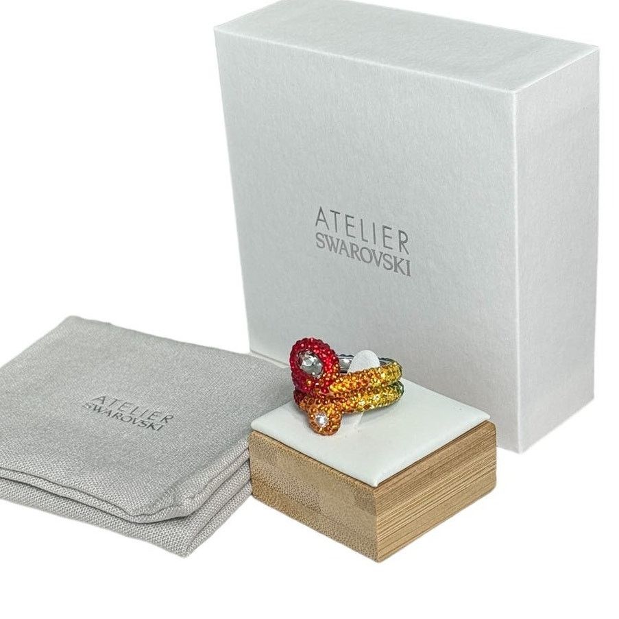 Swarovski Swarovski Atelier Tigris ring Set (2)size52/6 Rhodium plated Size ONE SIZE - 15 Thumbnail