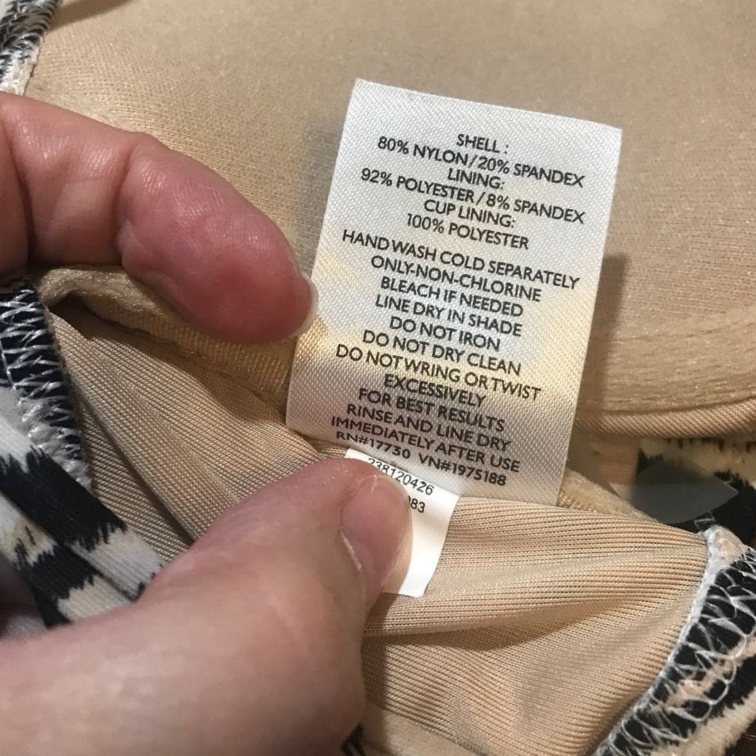 Other NWT Shade & Shore Zebra Underwire Bikini Top 36B Size ONE SIZE - 4 Thumbnail