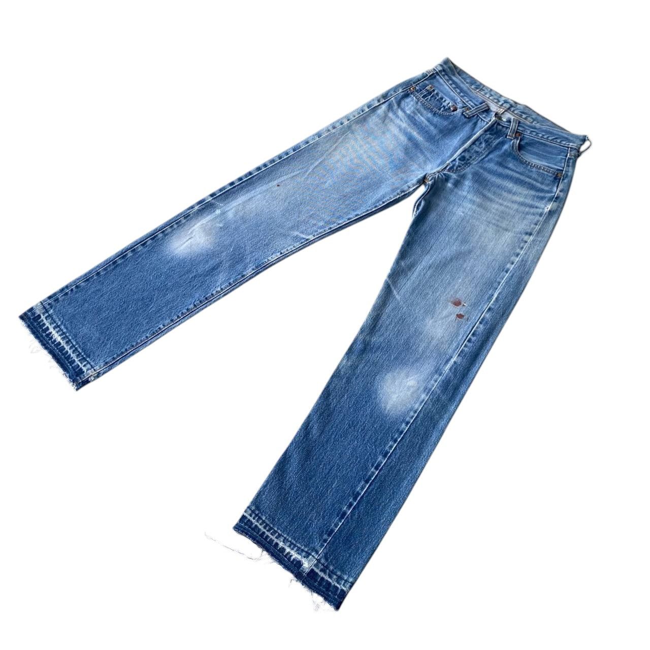 Levi's Vintage Clothing Rare 1970s Levi’s 501 Redline Selvedge FRAYED Hem Button 6 Size US 28 / EU 44 - 6 Thumbnail