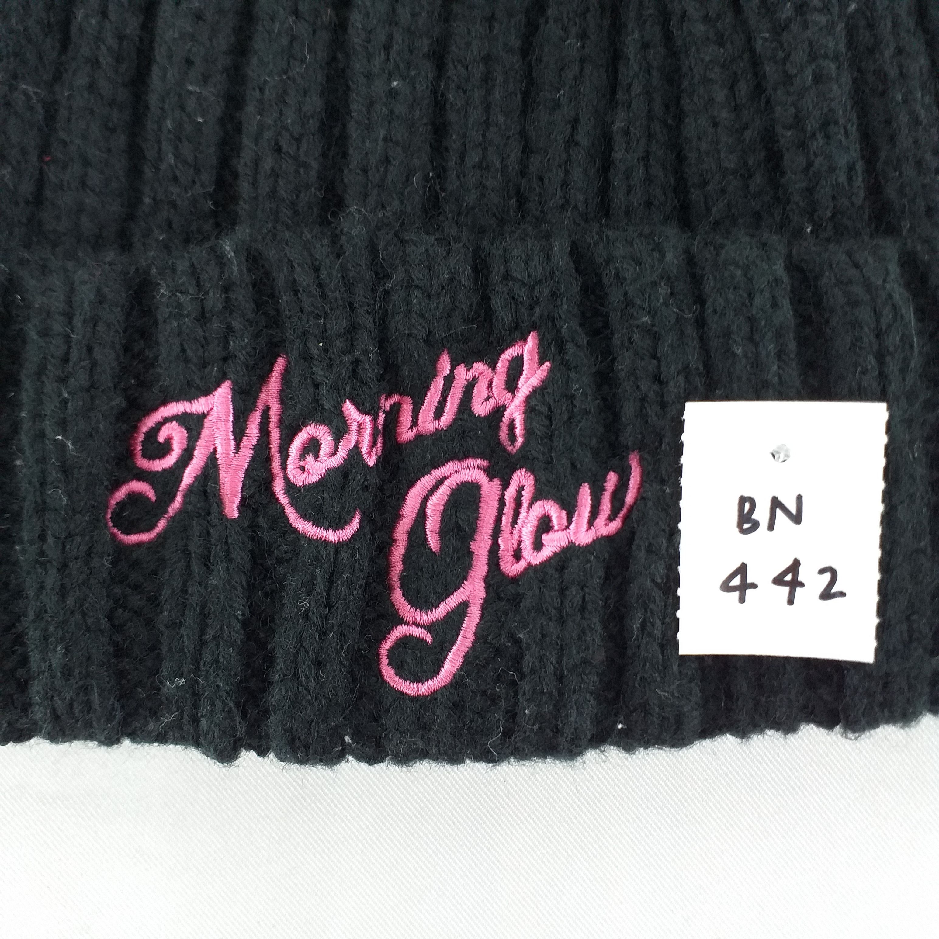 Morning Glow Embroidery Snow Cap Beanie Hat -BN442