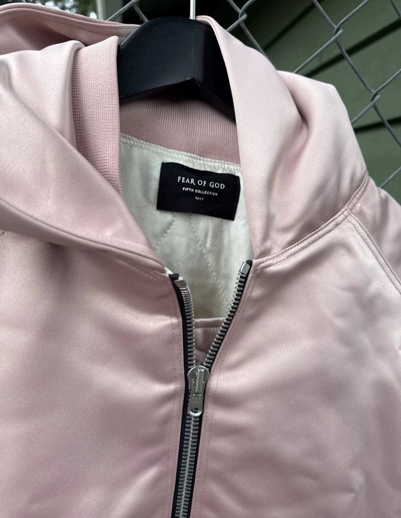 Fear of God Fear of God Pink silk padded jacket Size US L / EU 52-54 / 3 - 2 Thumbnail