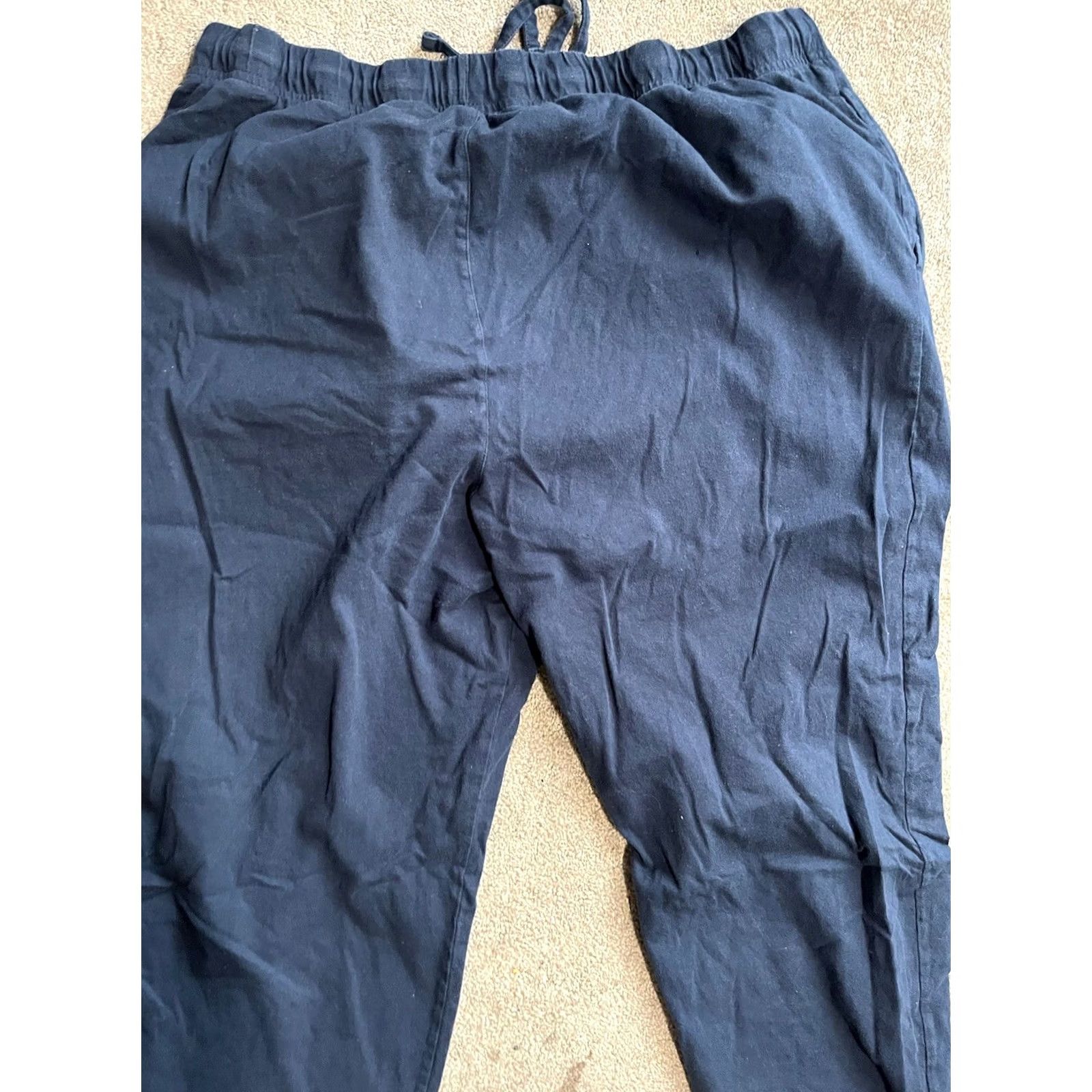 Vintage Sonoma Navy Blue Sleepwear Tapered Pants Men’s Size XL Size US 36 / EU 52 - 4 Thumbnail