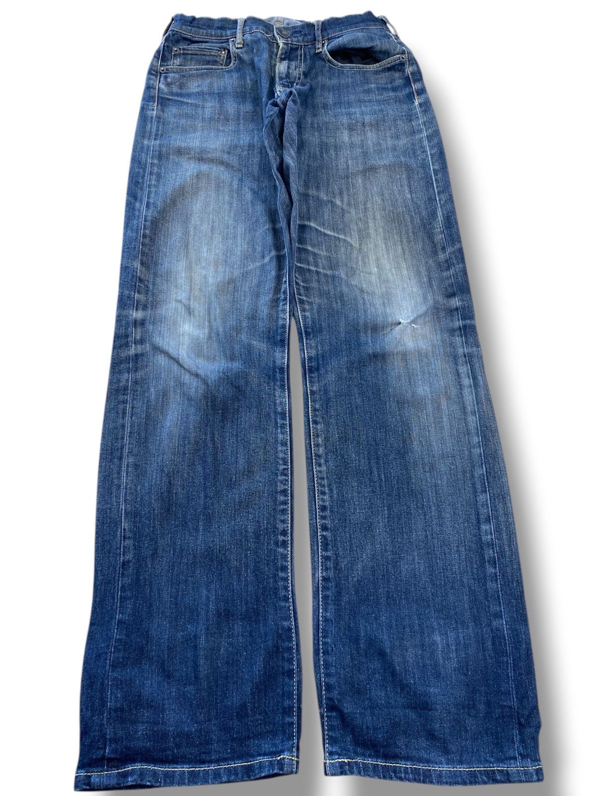 Japanese Brand Japanase Brand Faded Blue Wash Style Straight Leg Jeans Size US 28 / EU 44 - 1 Thumbnail