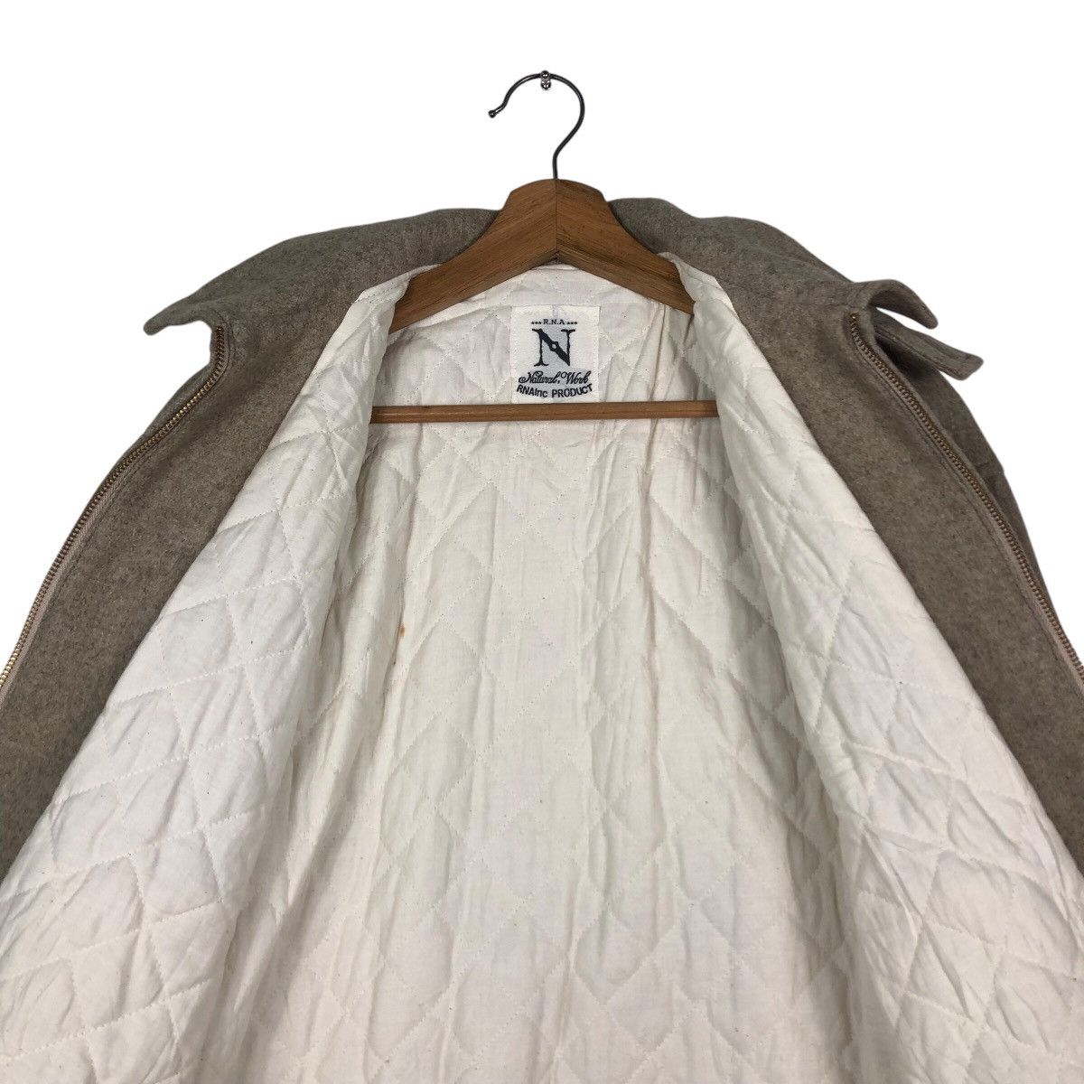 45rpm 📌Vintage Wool Bomber Jacket Zipper Rna Product Japan Size US M / EU 48-50 / 2 - 15 Thumbnail