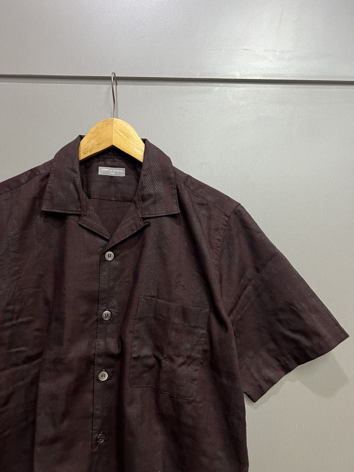 Comme des Garcons Homme Ss2001 Comme des Garcons Homme Striped Open Collar Shirt Size US L / EU 52-54 / 3 - 3 Thumbnail