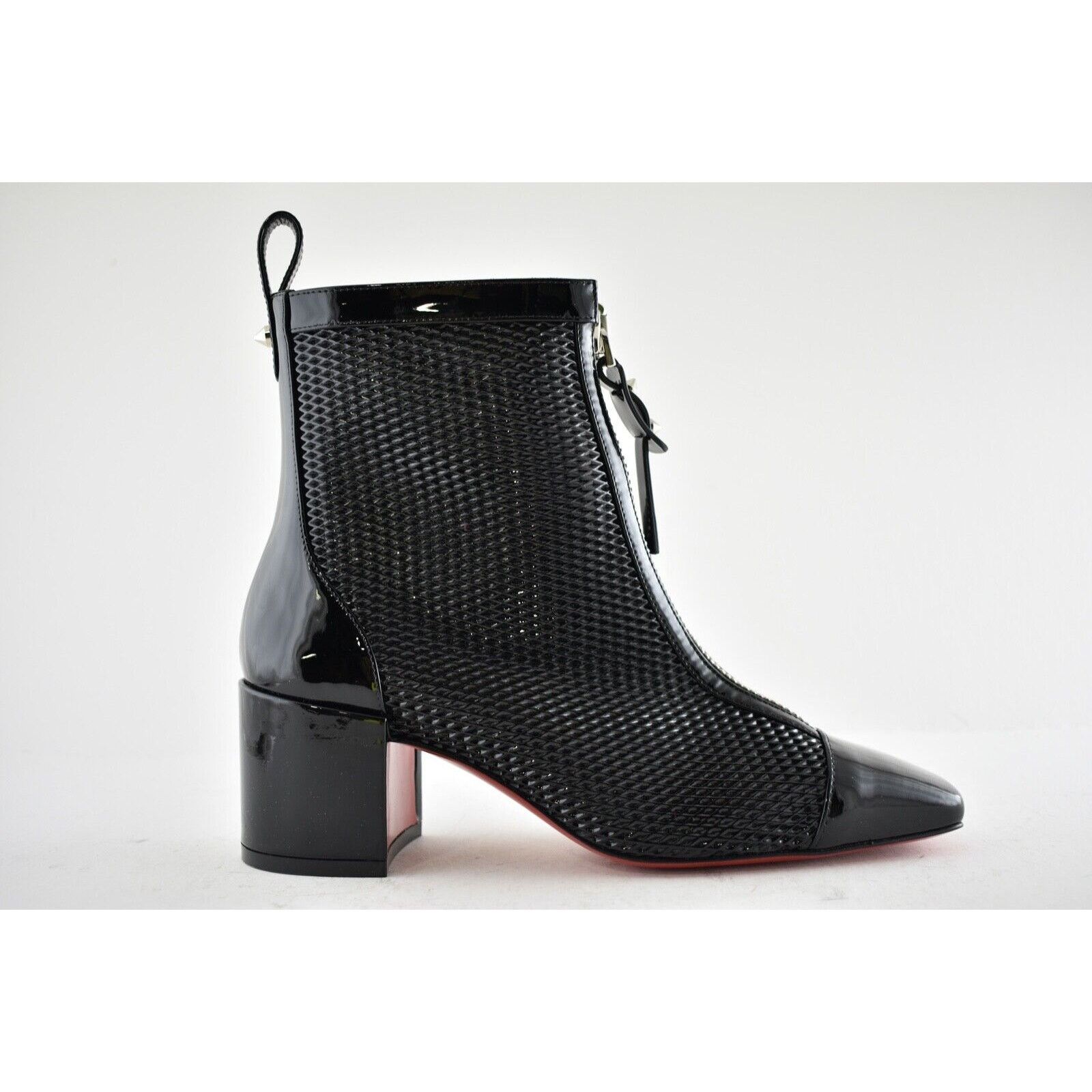 Christian Louboutin Christian Louboutin Kimi 55 Black Patent Leather Block Heel Size US 7.5 / IT 37.5 - 2 Thumbnail