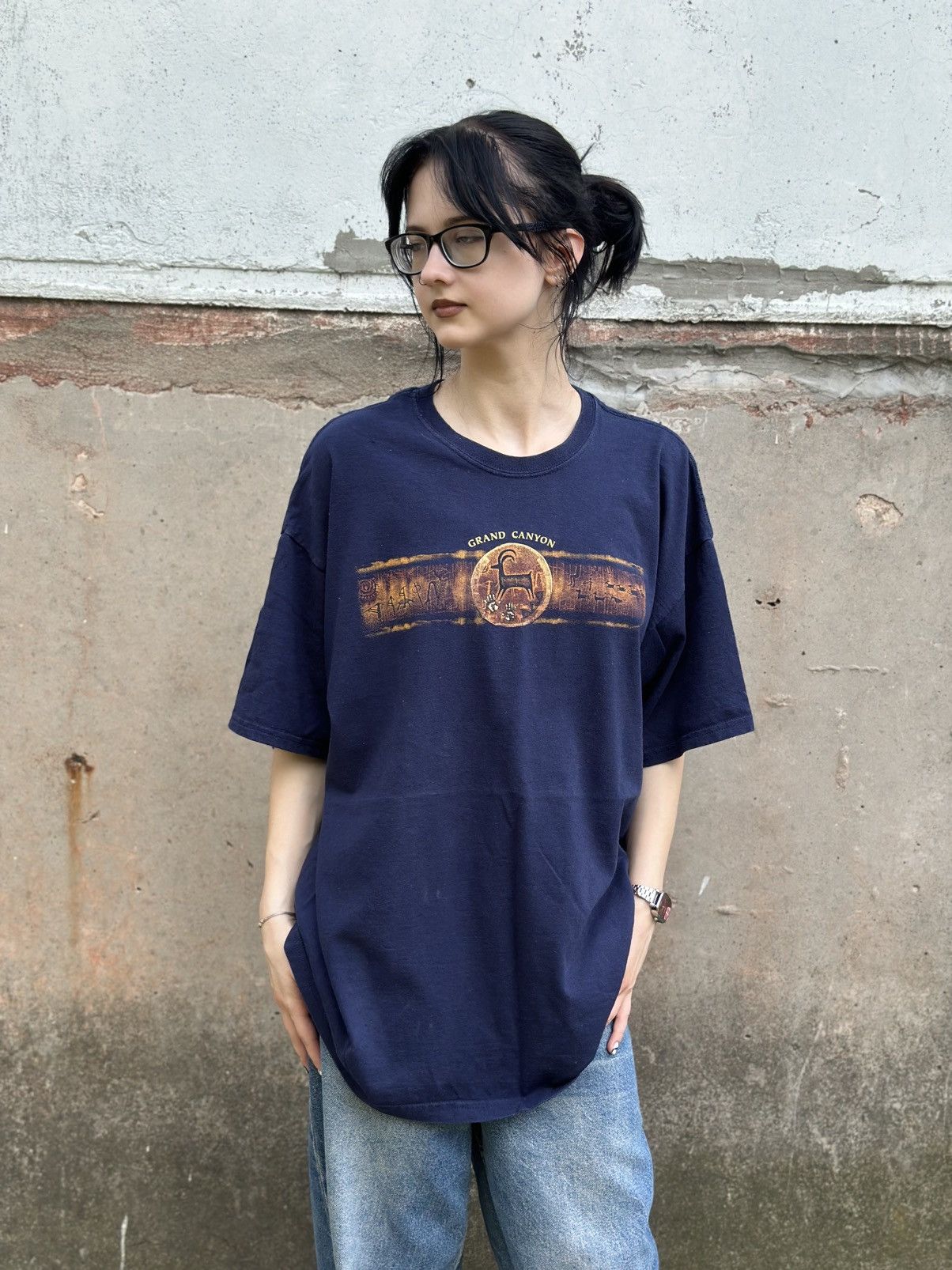 Western Rise VTG Grand Canyon T-shirts Big Logo Size XL Used Dark Blur Size US XL / EU 56 / 4 - 1 Thumbnail