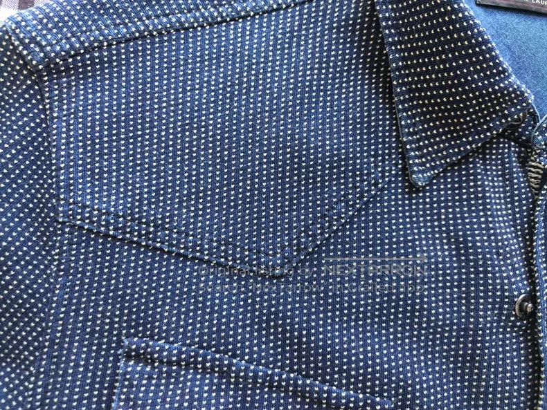 RRL Ralph Lauren RRL Ralph Lauren Blue dyed prickly Western shirt Size US M / EU 48-50 / 2 - 6 Thumbnail