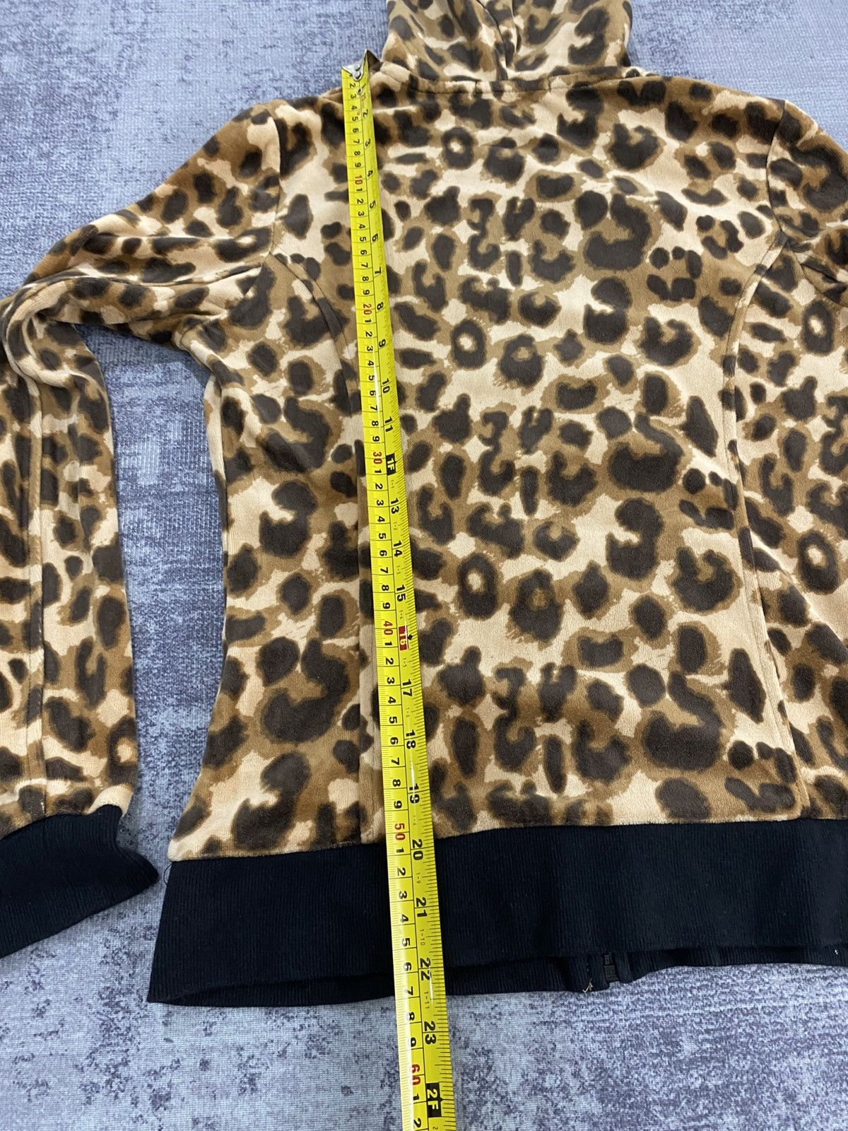 Japanese Brand leopard velvet hoodie hy aimerfeel japanese brand Size S / US 4 / IT 40 - 10 Thumbnail