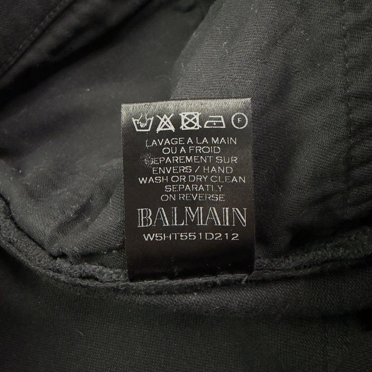 Balmain BALMAIN FW15 BLACK SUEDE BIKER DENIM Size US 32 / EU 48 - 5 Thumbnail