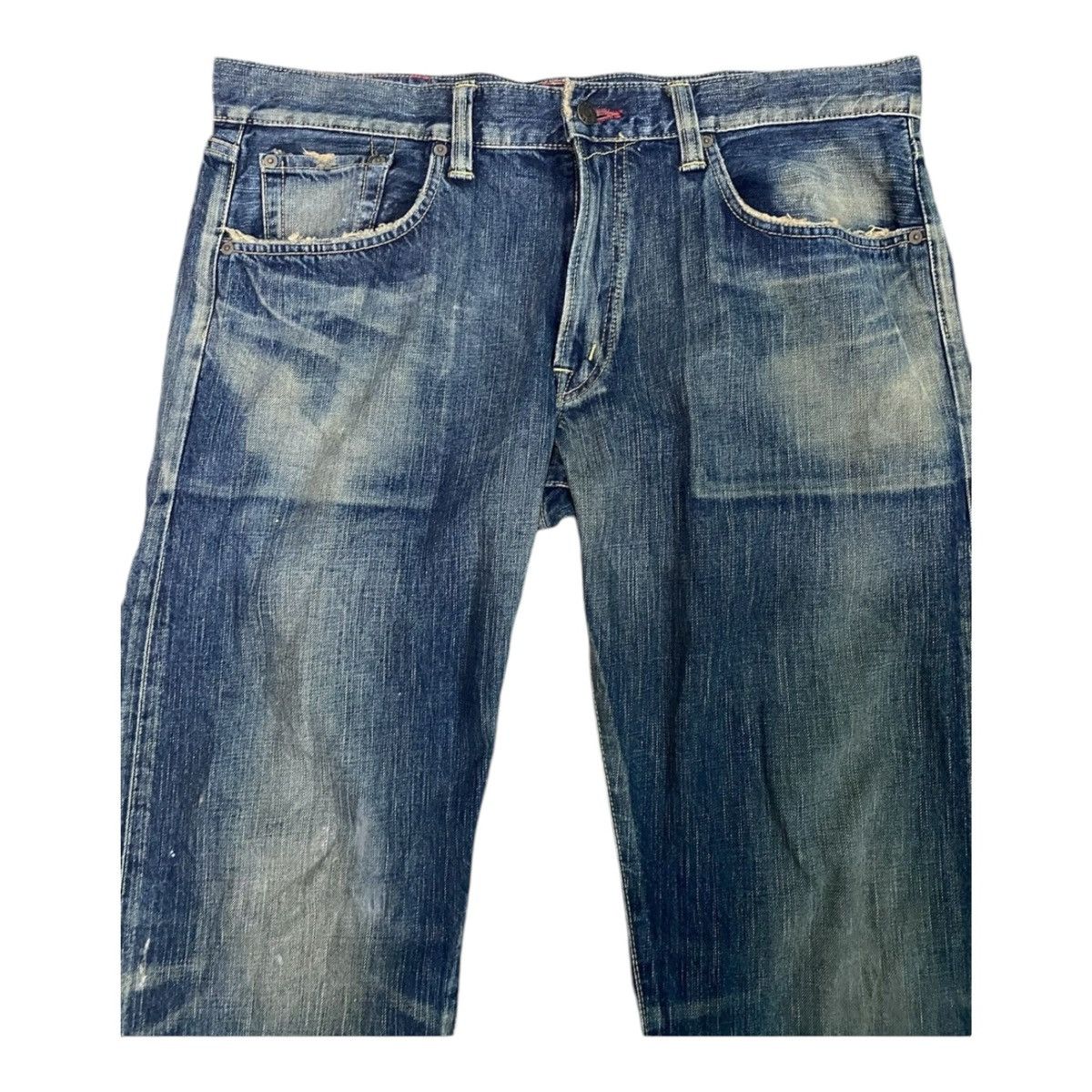 Edwin × Japanese Brand × Vintage Edwin Lot 504 Regular Straight Cut Pants Indigo Jeans Size US 36 / EU 52 - 8 Thumbnail