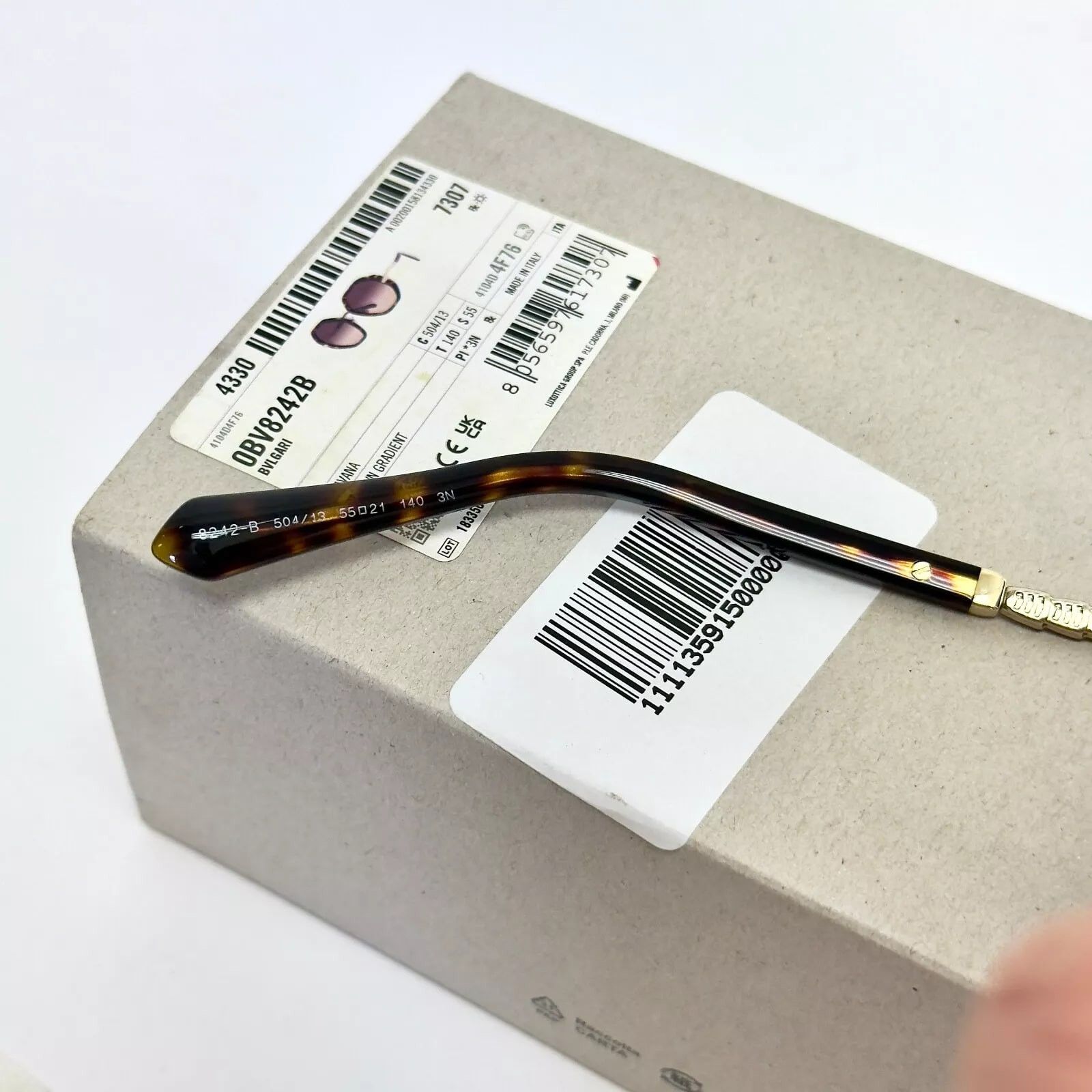 Bvlgari BVLGARI Serpenti Viper BV8242B Brown Gold Sunglasses 8242 Size ONE SIZE - 9 Thumbnail