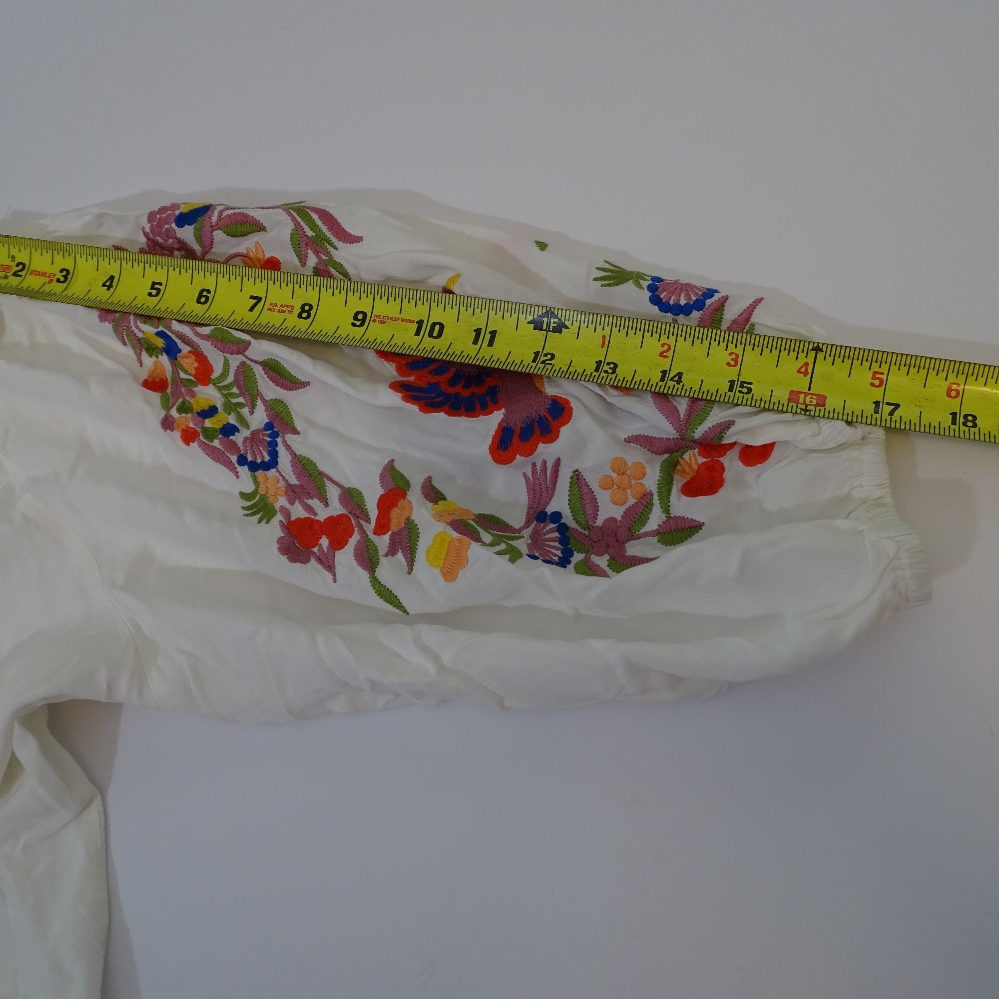 Other Luna Moon Women White Boho Embroidered Top Size M Size M / US 6-8 / IT 42-44 - 8 Thumbnail