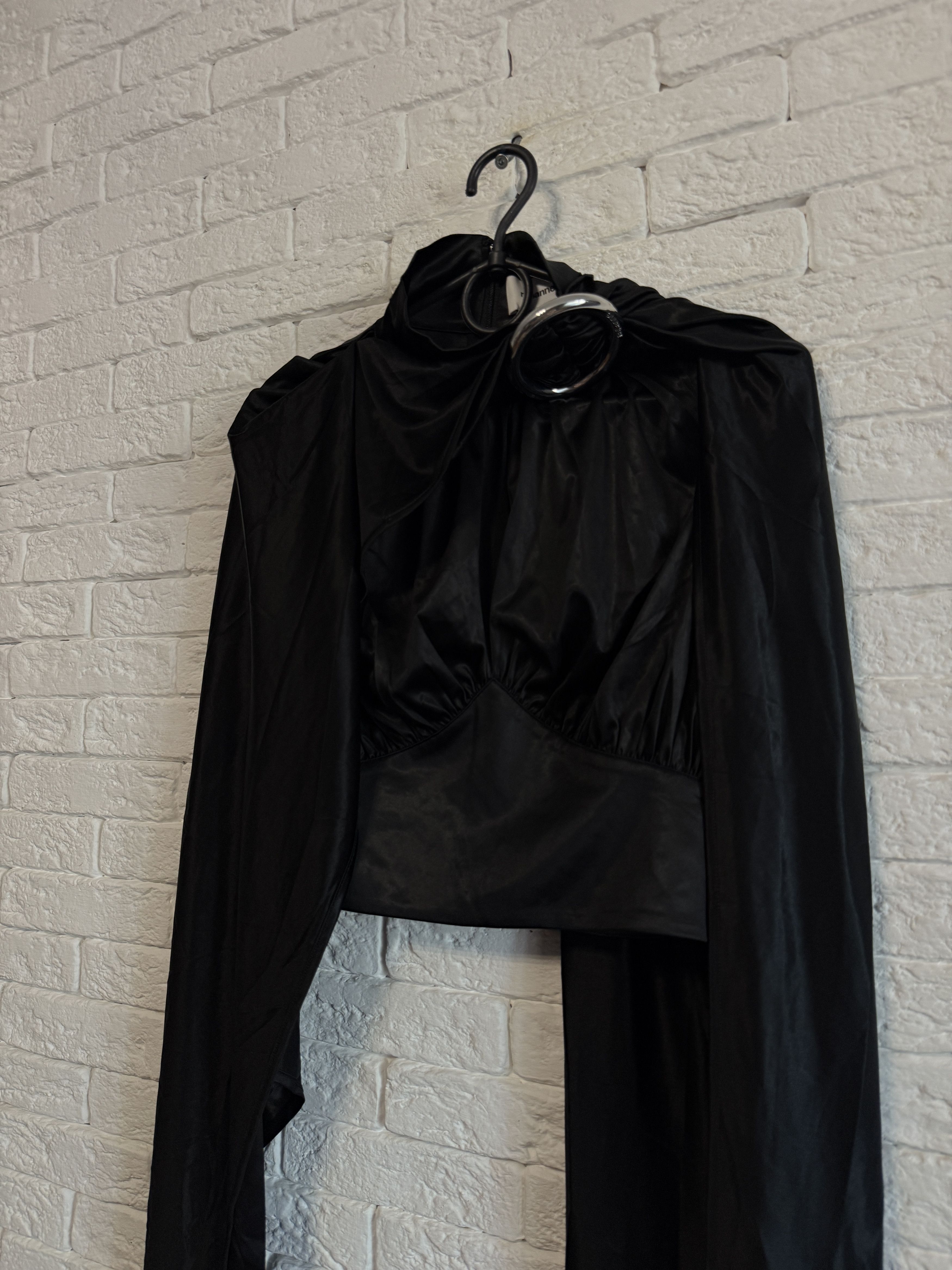 H&M × Paco Rabanne Paco Rabanne x H&M Blouse Buckle Detail Sz M Size M / US 6-8 / IT 42-44 - 5 Thumbnail